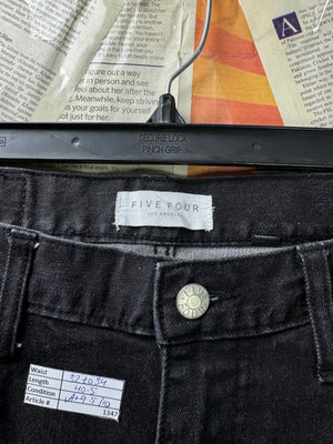 Five Four® Waist: 32" to 34" | Faded Black | Slim Fit Denim Pants | Cotton - Spandex | 1347 - Genuine Maal