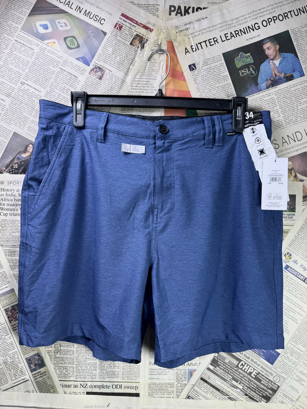 H*rley® Waist: 36" | Blue | Golf Shorts | Poly | 1324 - Genuine Maal