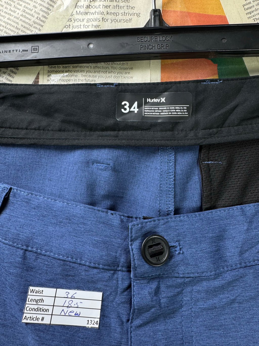 H*rley® Waist: 36" | Blue | Golf Shorts | Poly | 1324 - Genuine Maal