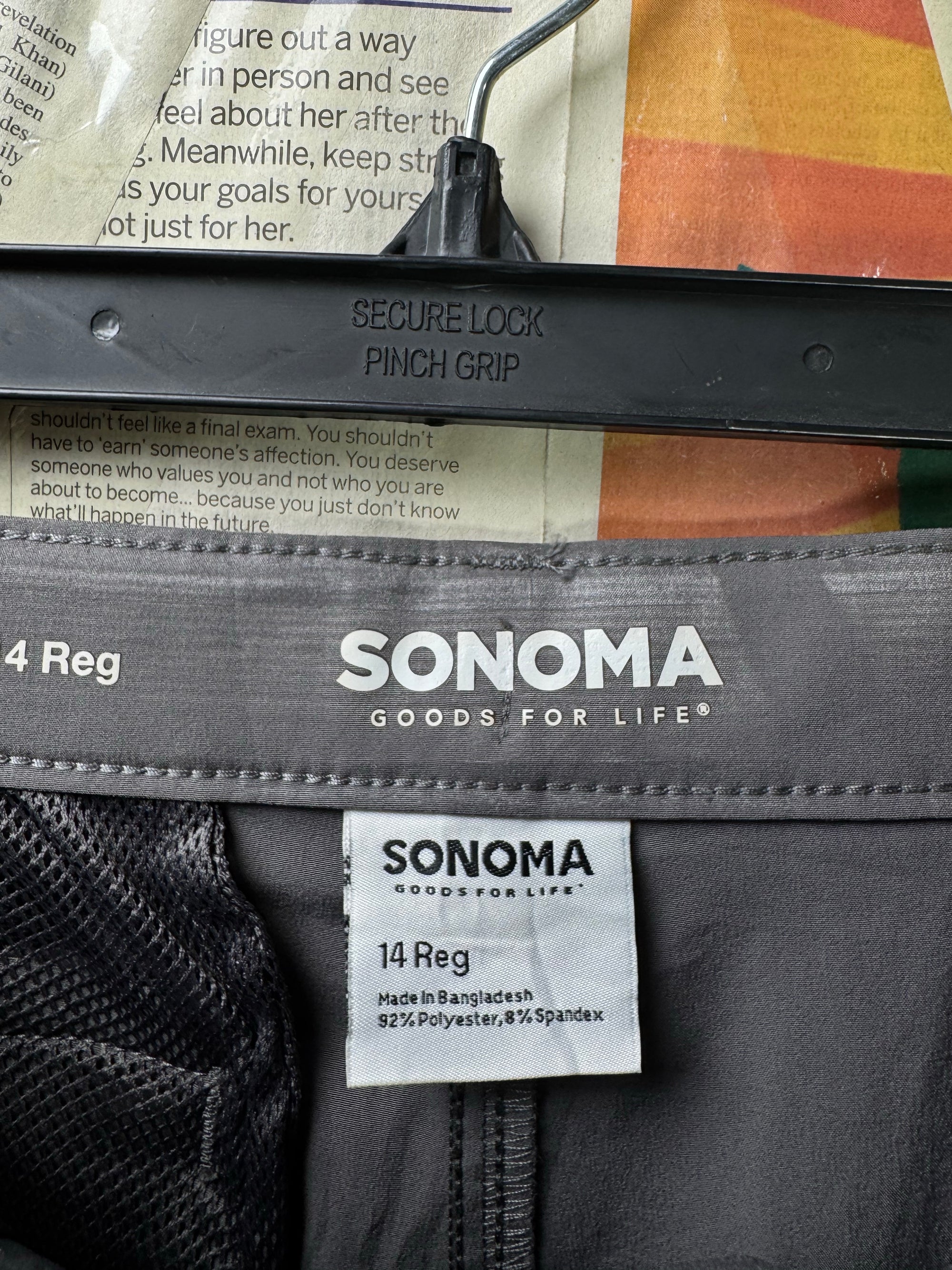 Sonoma® Waist: 28" to 30" | Grey | Golf Shorts | Poly - Spandex | 1321 - Genuine Maal
