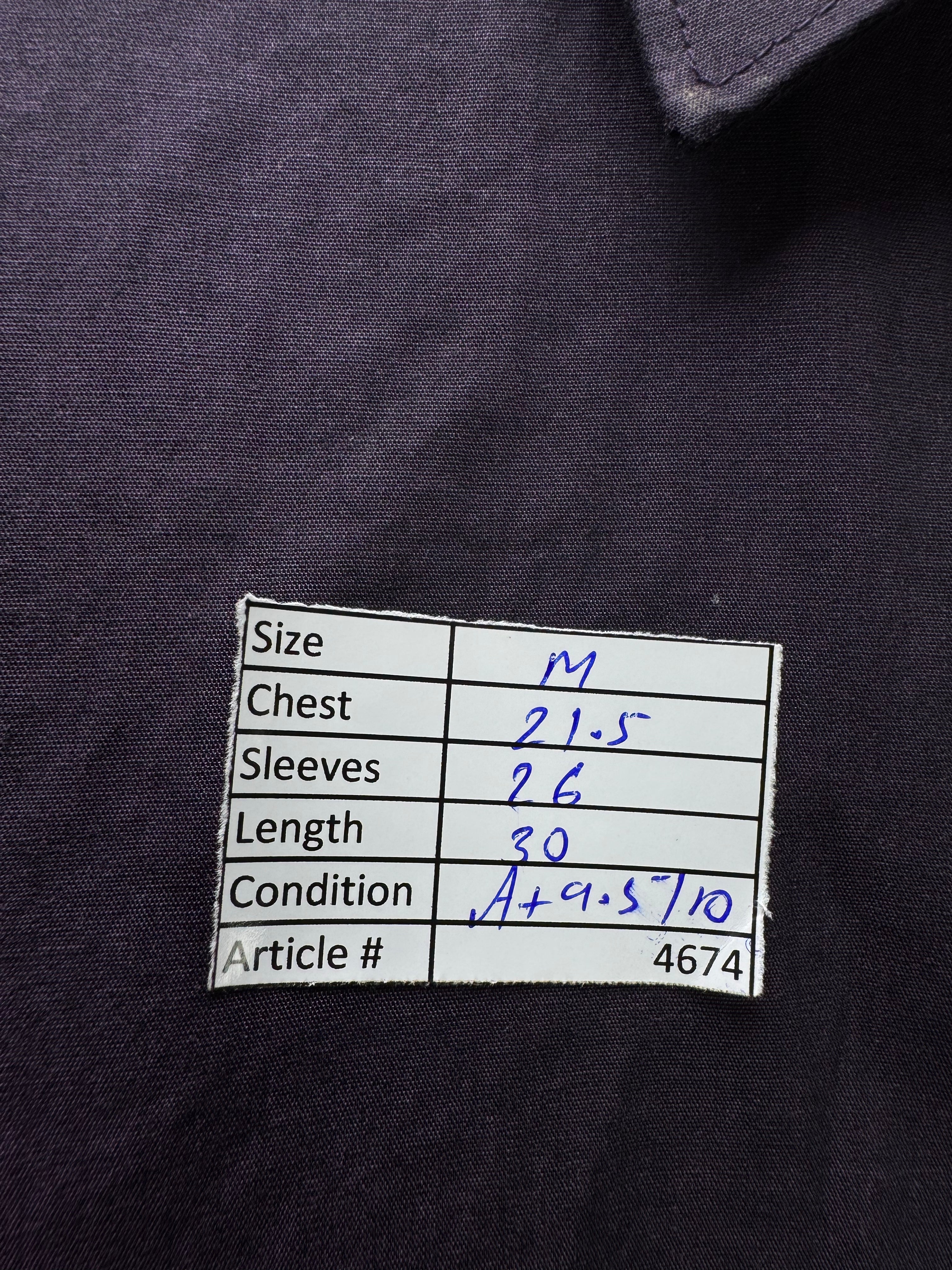Next® Medium | Chest: 21.5" | Purple | Collar: 15.5" Regular Fit Shirts | Cotton | 4674 - Genuine Maal