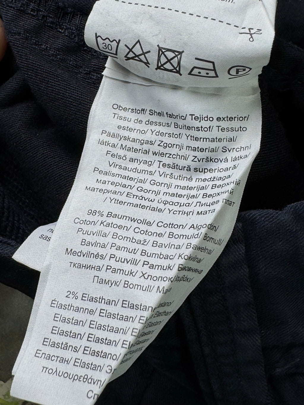 S. Oilver® Waist: 32" | Navy Blue | Chino Shorts | Cotton - Elastane | 1326 - Genuine Maal