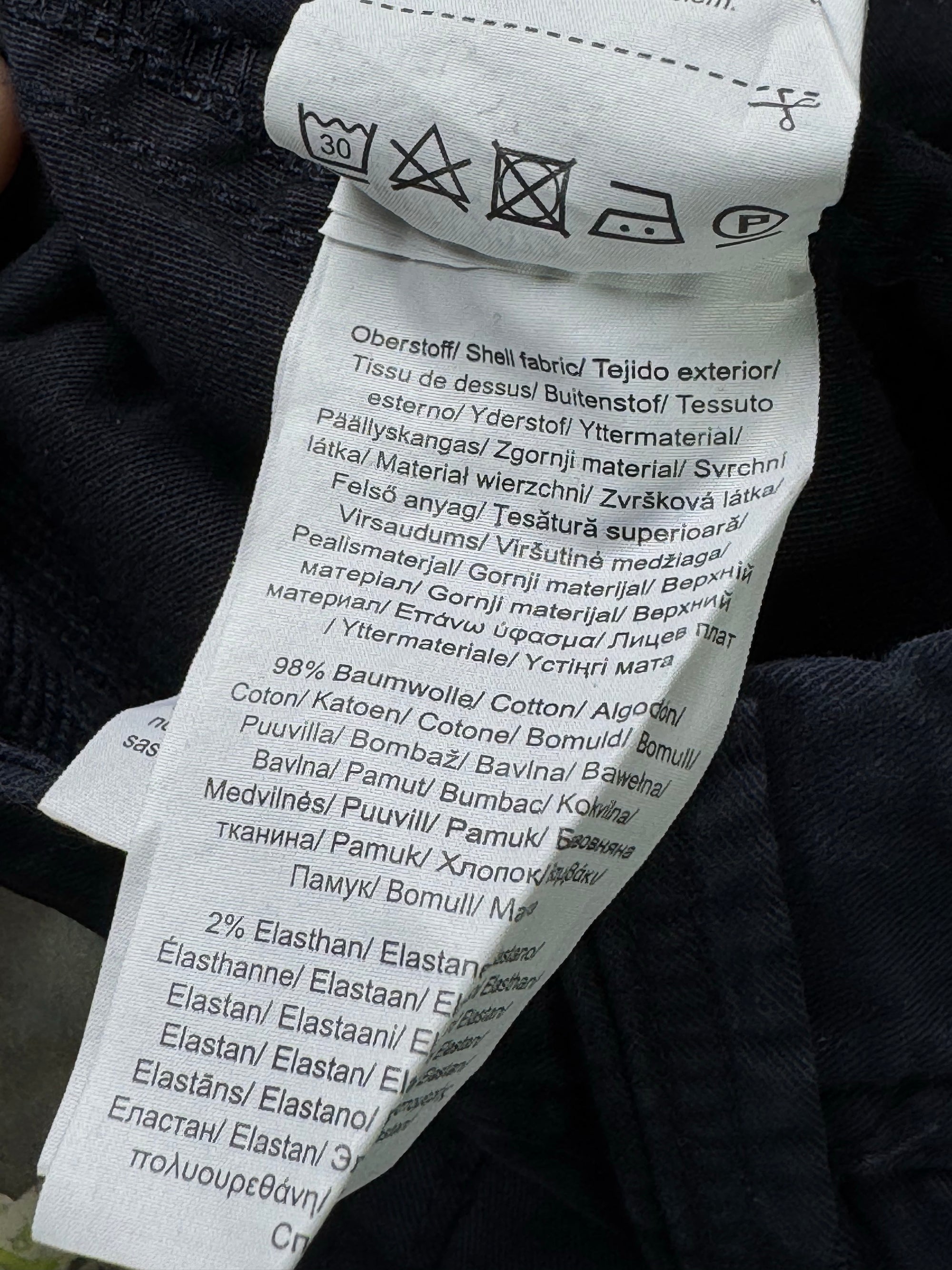 S. Oilver® Waist: 32" | Navy Blue | Chino Shorts | Cotton - Elastane | 1326 - Genuine Maal