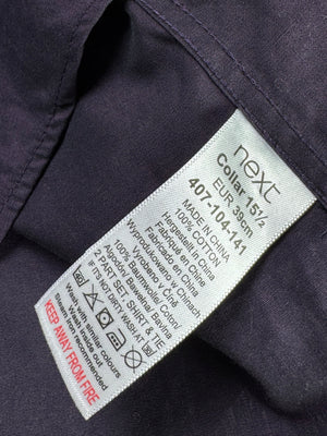 Next® Medium | Chest: 21.5" | Purple | Collar: 15.5" Regular Fit Shirts | Cotton | 4674 - Genuine Maal
