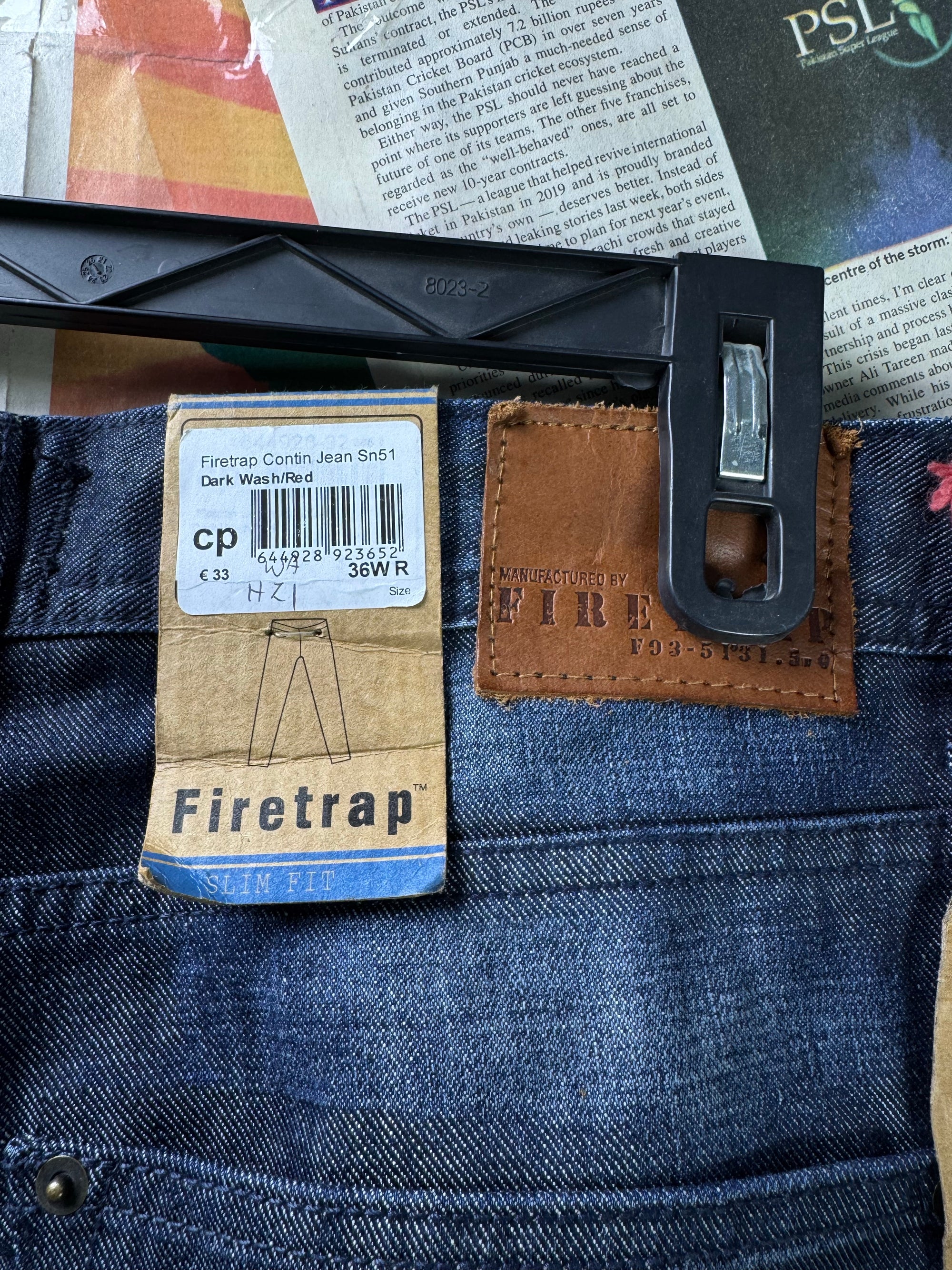Fire Trap® Waist: 36" | Blue | Slim Fit Denim Pants | Cotton | 1327 - Genuine Maal