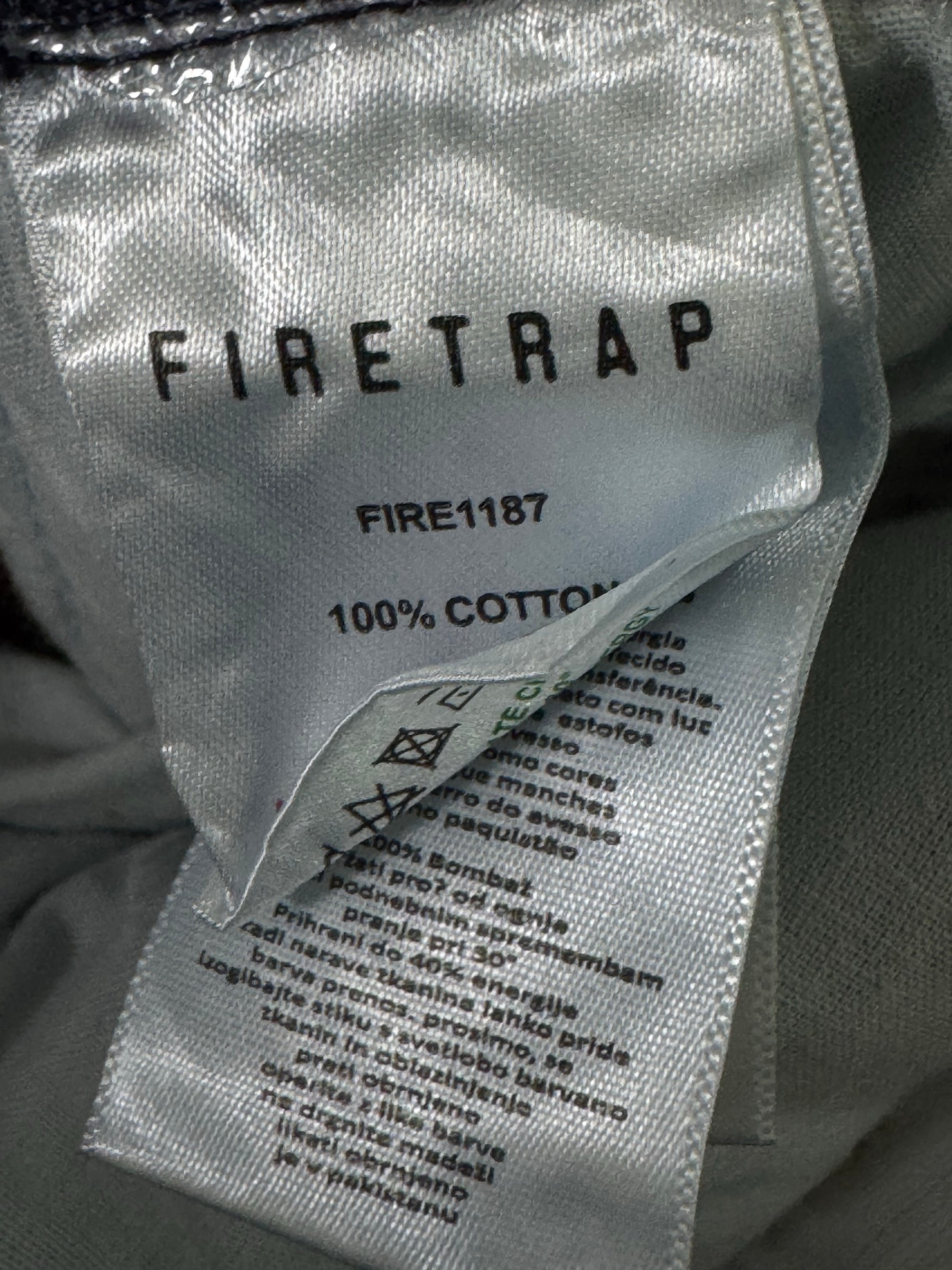 Fire Trap® Waist: 36" | Blue | Slim Fit Denim Pants | Cotton | 1327 - Genuine Maal