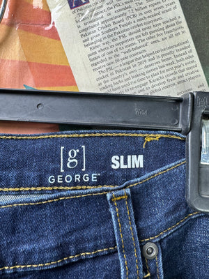 George® Waist: 38" | Blue | Slim Fit Denim Pants | Cotton - Poly - Elastane | 1328 - Genuine Maal