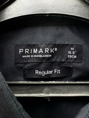 Primark® Medium | Chest: 22" | Black | Collar: 15.5" Regular Fit Shirts | Poly - Cotton | 4861 - Genuine Maal
