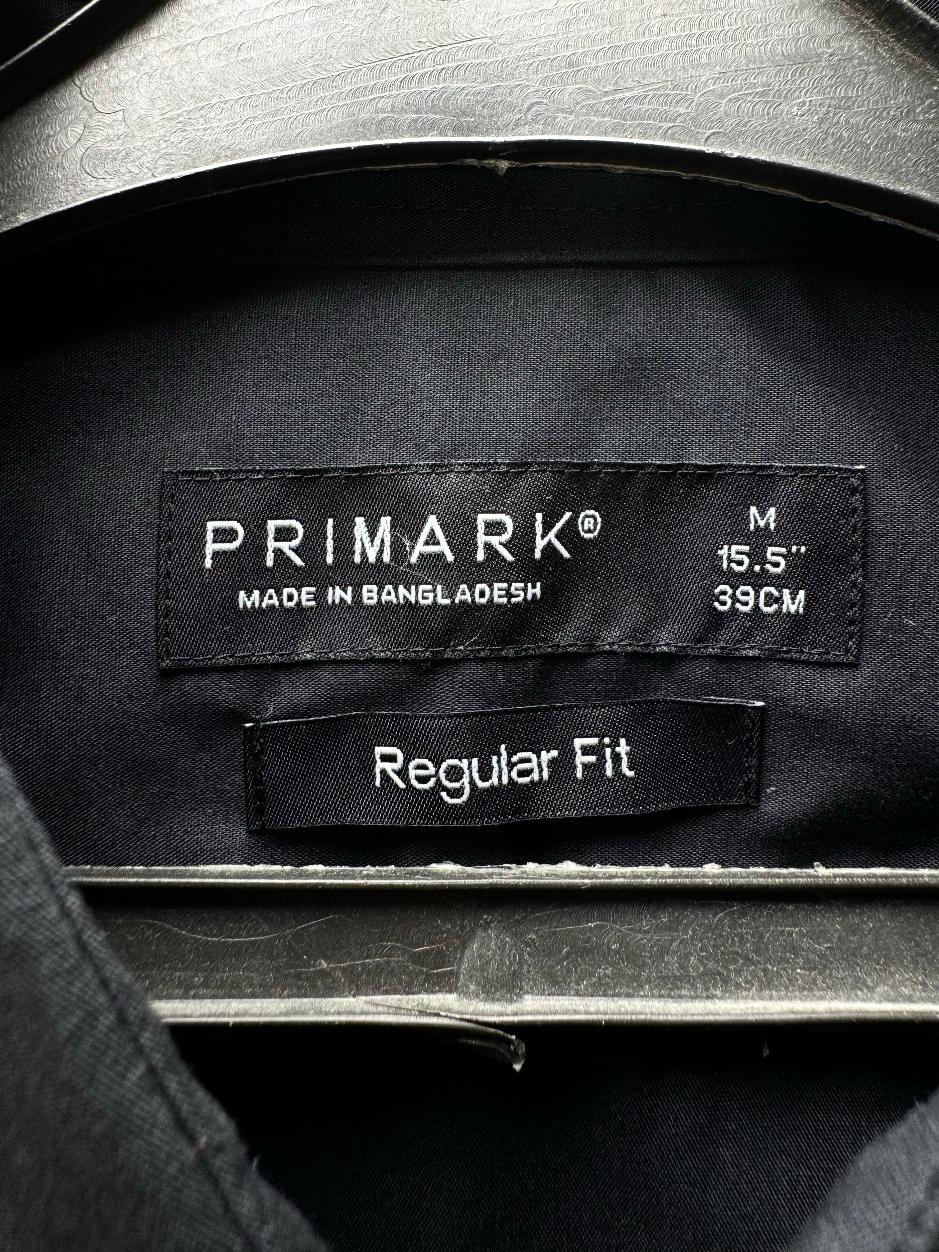 Primark® Medium | Chest: 22" | Black | Collar: 15.5" Regular Fit Shirts | Poly - Cotton | 4861 - Genuine Maal