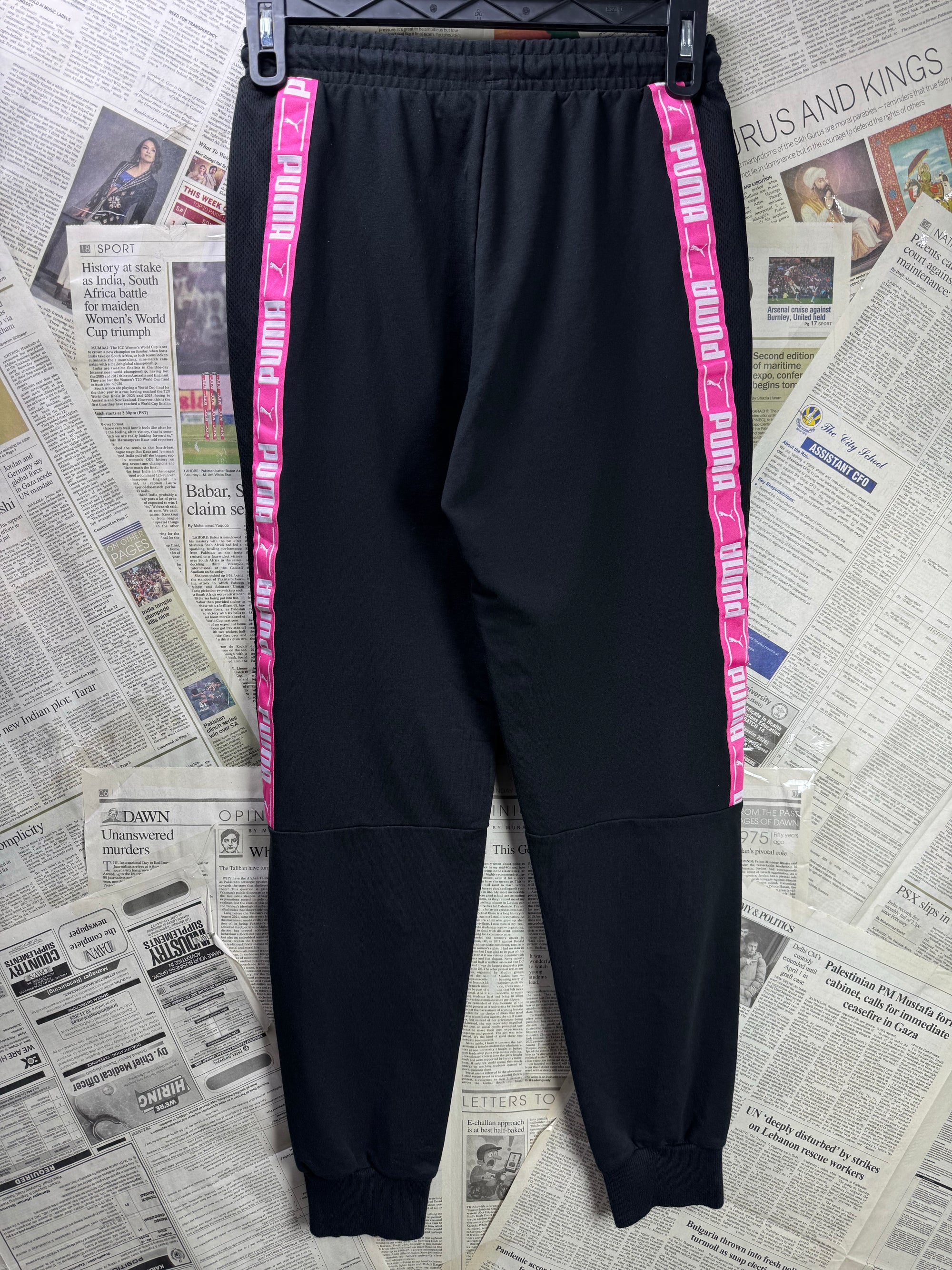 P*ma® Waist: 26" to 28" | Black | Trousers | Cotton | 1314 - Genuine Maal
