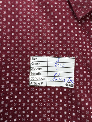 Next® Small | Chest: 20.5" | Red | Shirt | Cotton | 4660 - Genuine Maal