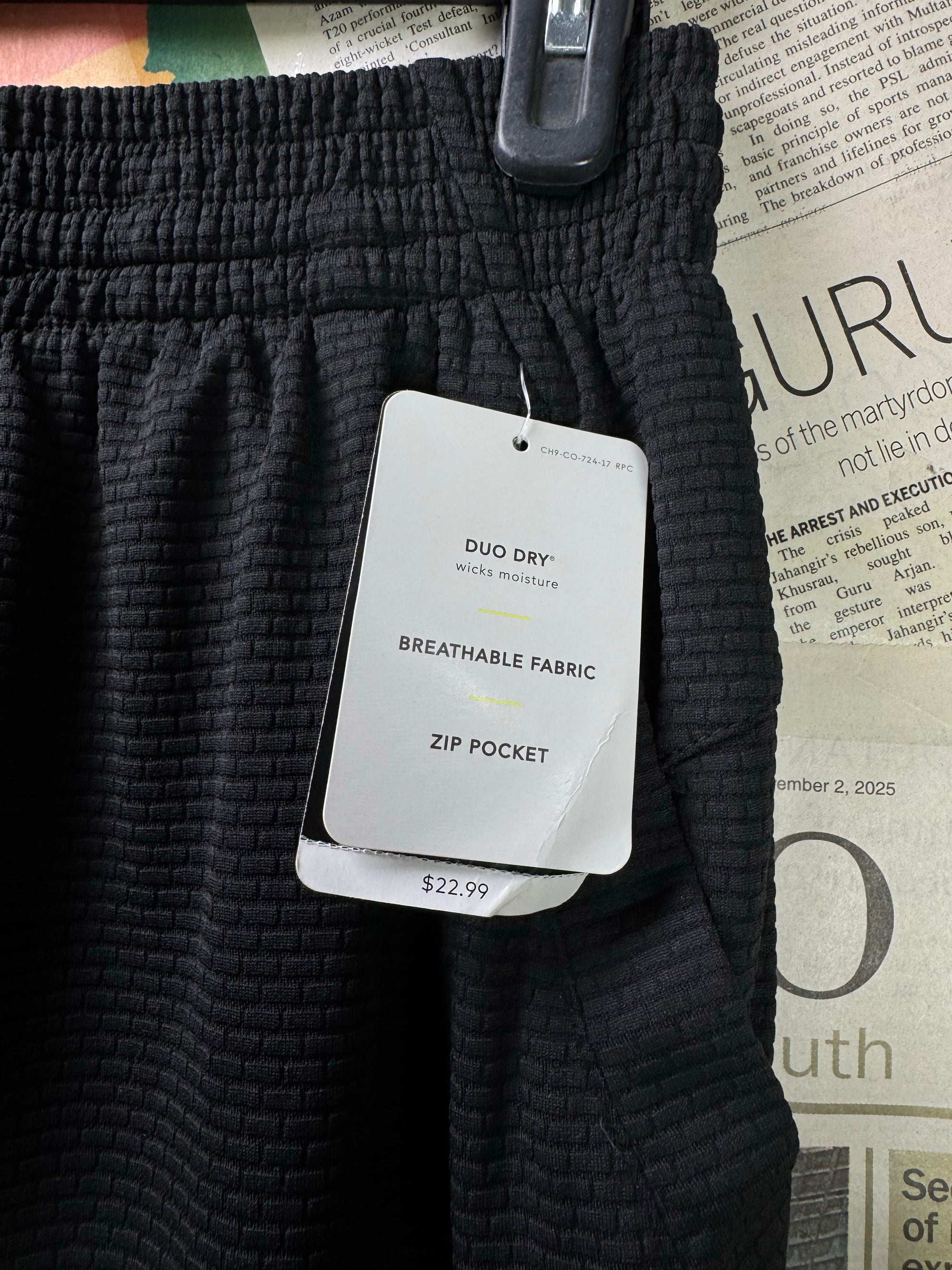 Ch*mpion® Waist: 30" to 32" | Black | Sports Shorts | Poly | 1354 - Genuine Maal