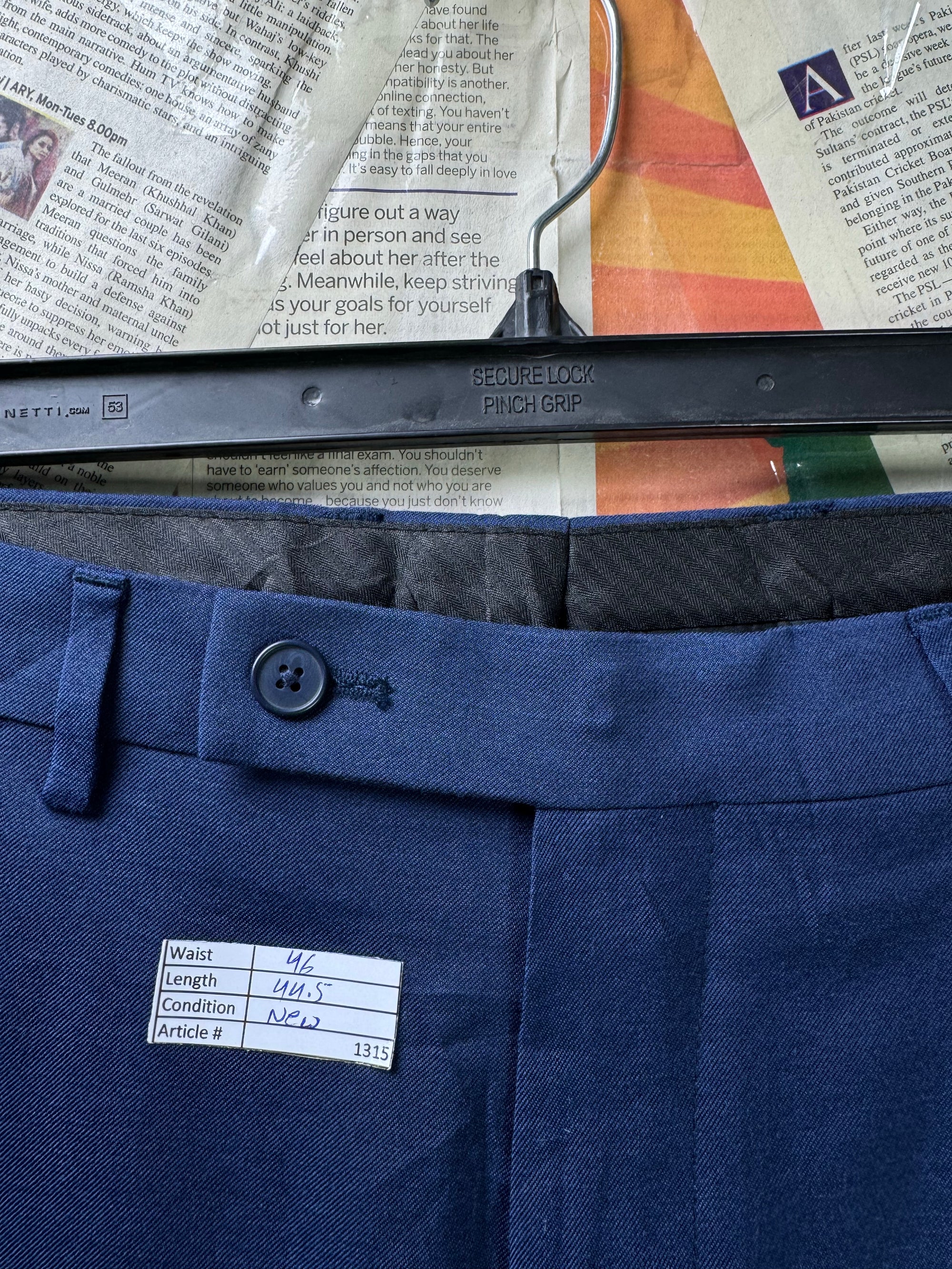 C*lvin Klein® Waist: 46" | Blue | Dress Pants | Poly - Ryon - Spandex | 1315 - Genuine Maal