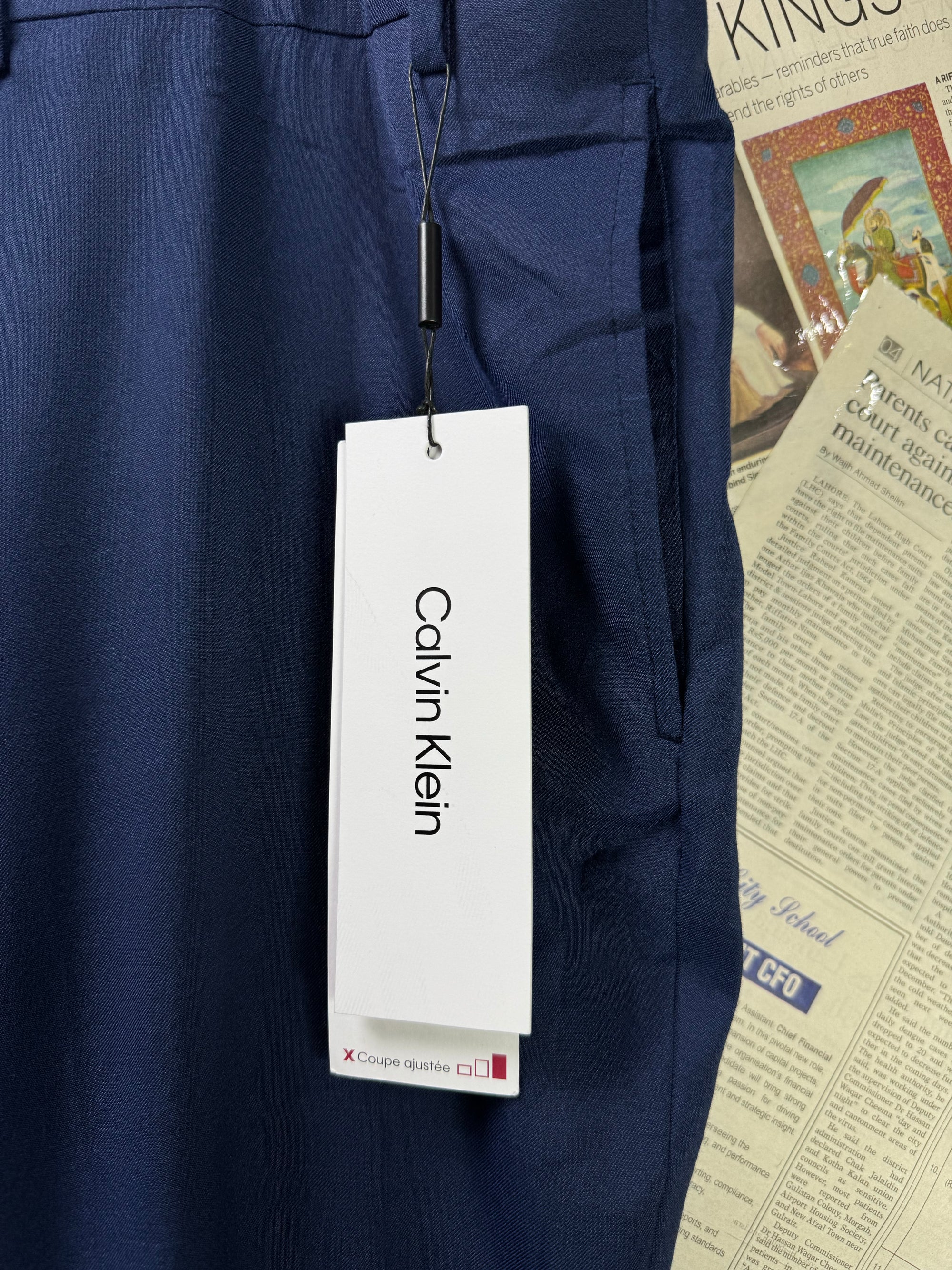 C*lvin Klein® Waist: 46" | Blue | Dress Pants | Poly - Ryon - Spandex | 1315 - Genuine Maal