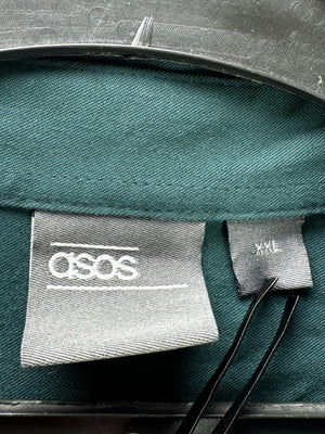 Asos® Large | Chest: 23" | Green | Shirt | Viscose - Elastane | 4854 - Genuine Maal
