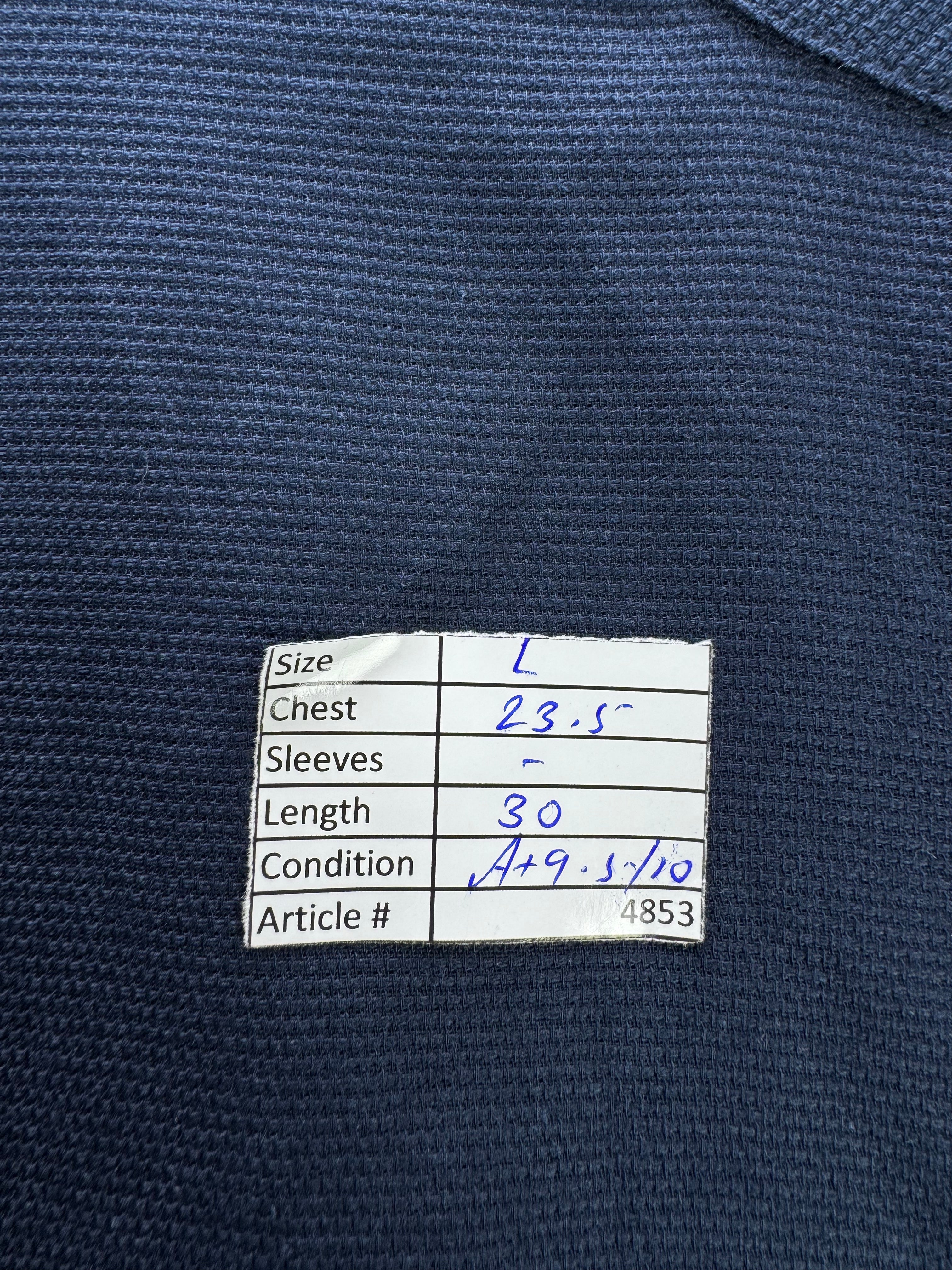 Primark® Large | Chest: 23.5" | Blue | Regular Fit Shirt | Cotton | 4853 - Genuine Maal
