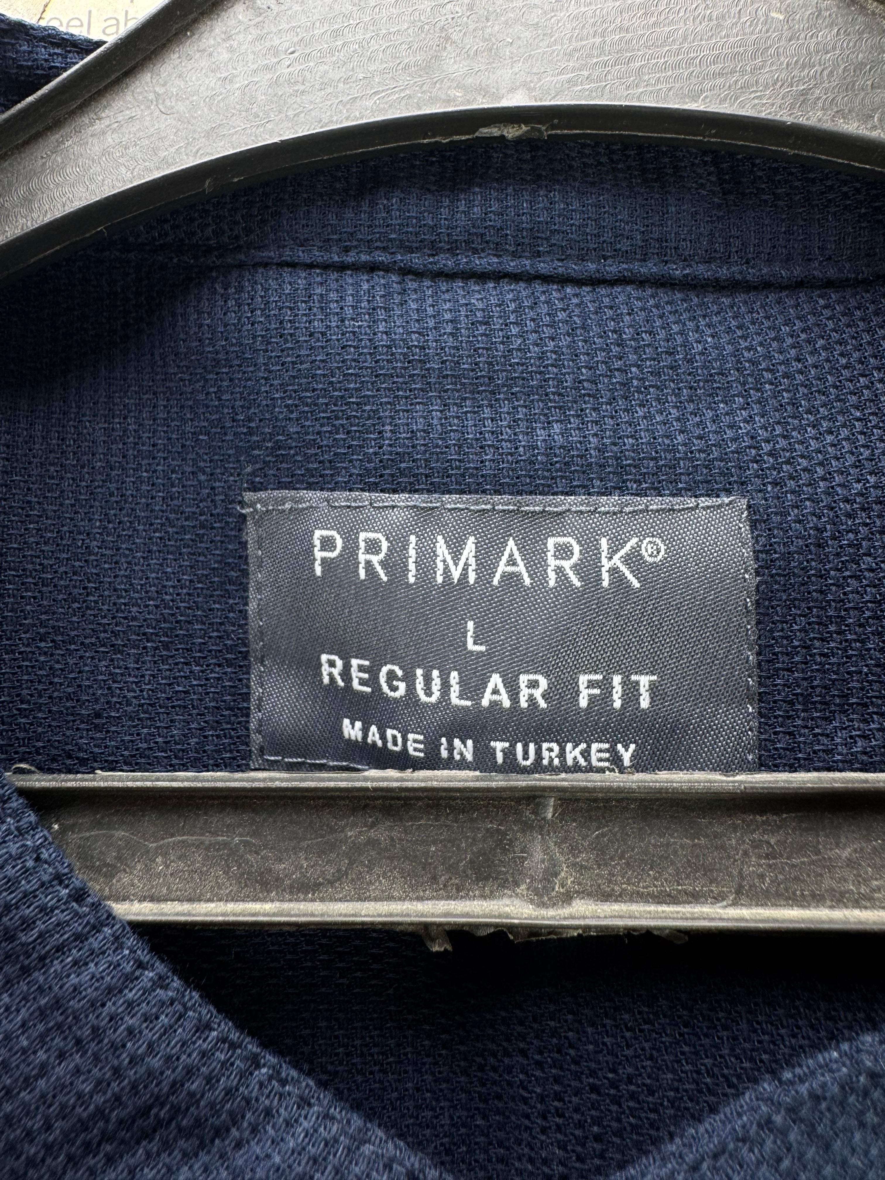 Primark® Large | Chest: 23.5" | Blue | Regular Fit Shirt | Cotton | 4853 - Genuine Maal