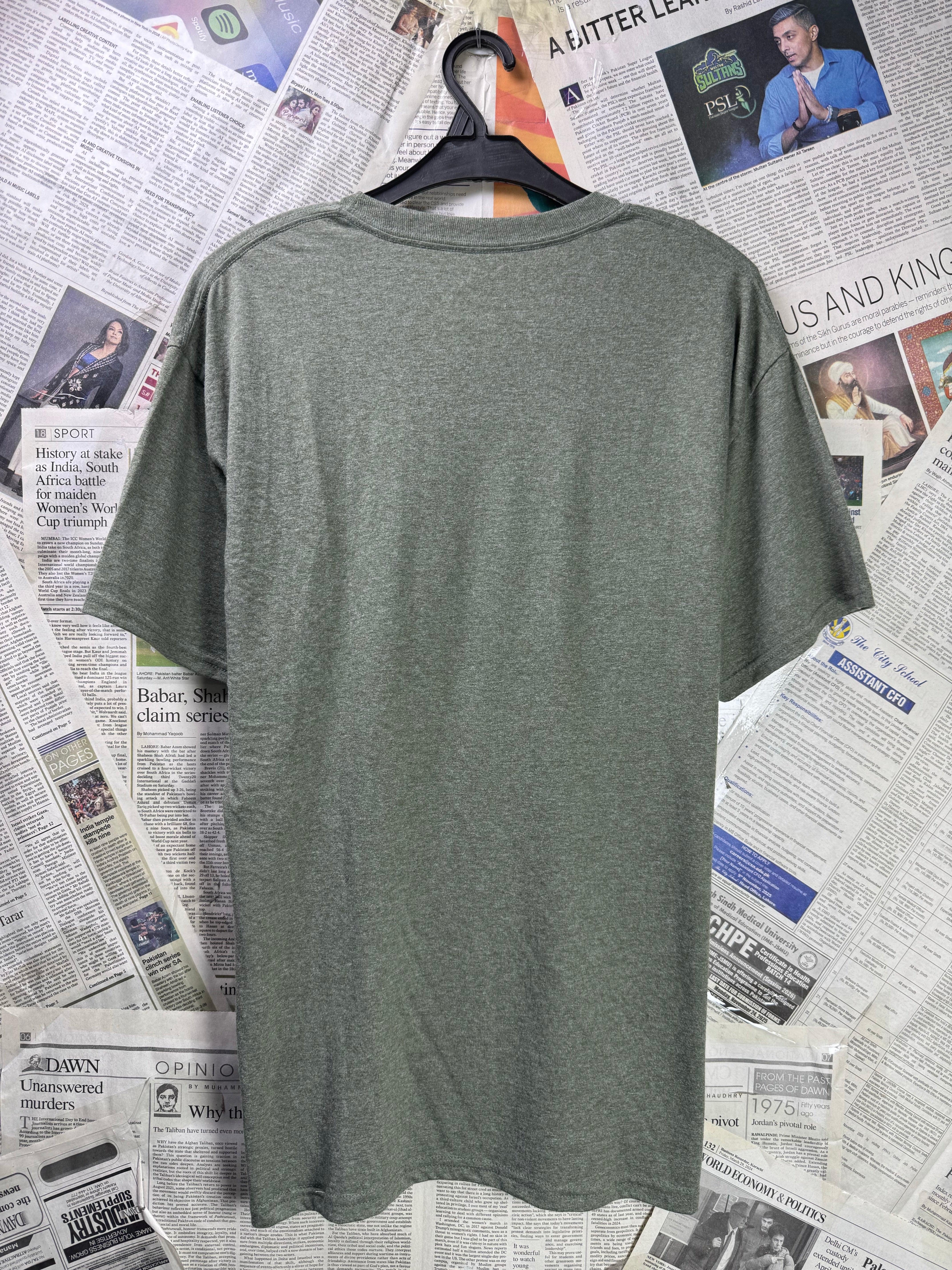 Hanes® Small | Chest: 20.5" | Moss Green | T-Shirt | Poly - Cotton - Visc | 3343 - Genuine Maal