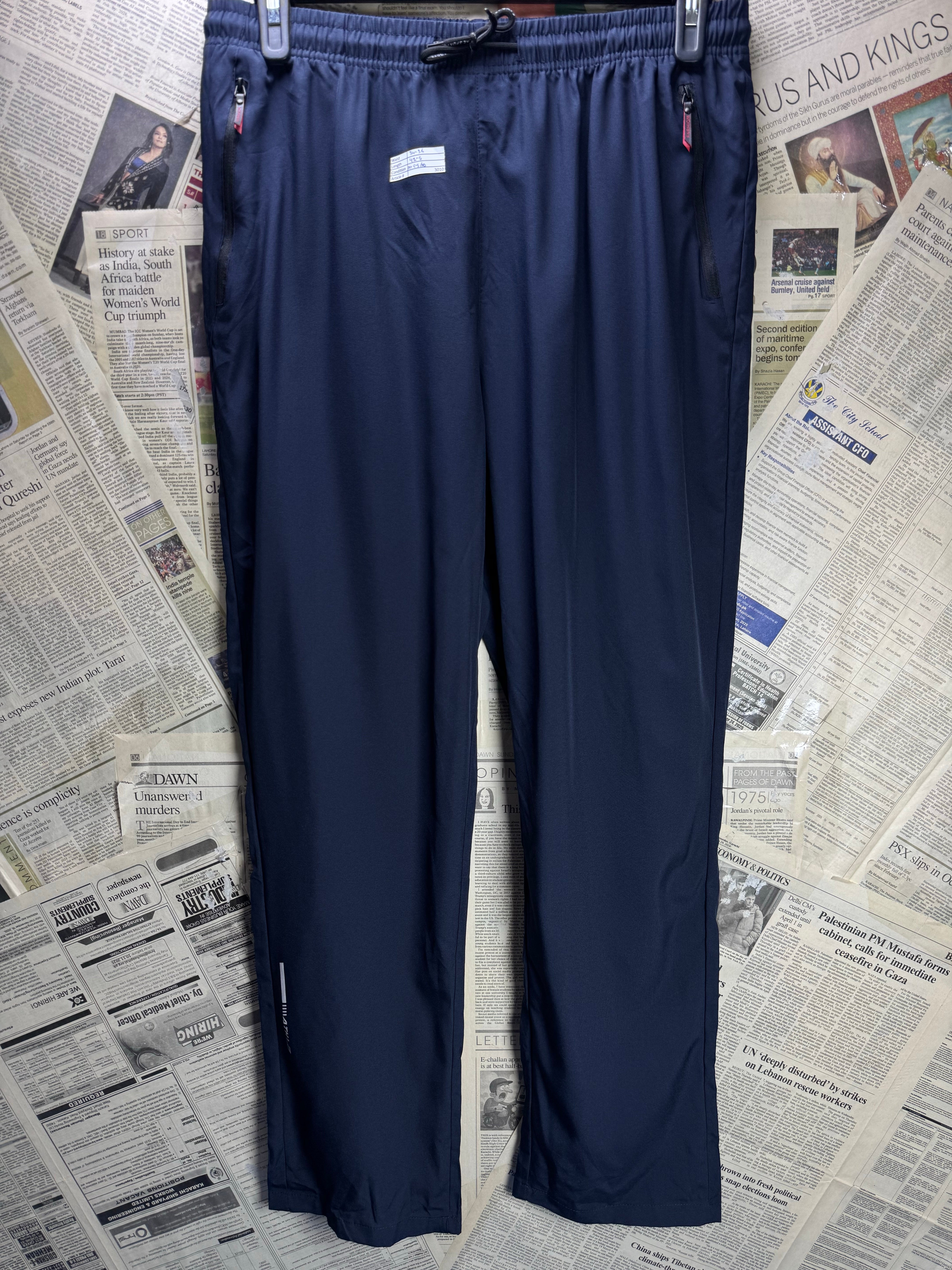 N*ke® Waist: 34" to 36" | Black | Sports Trousers | Polyester | 3010 - Genuine Maal