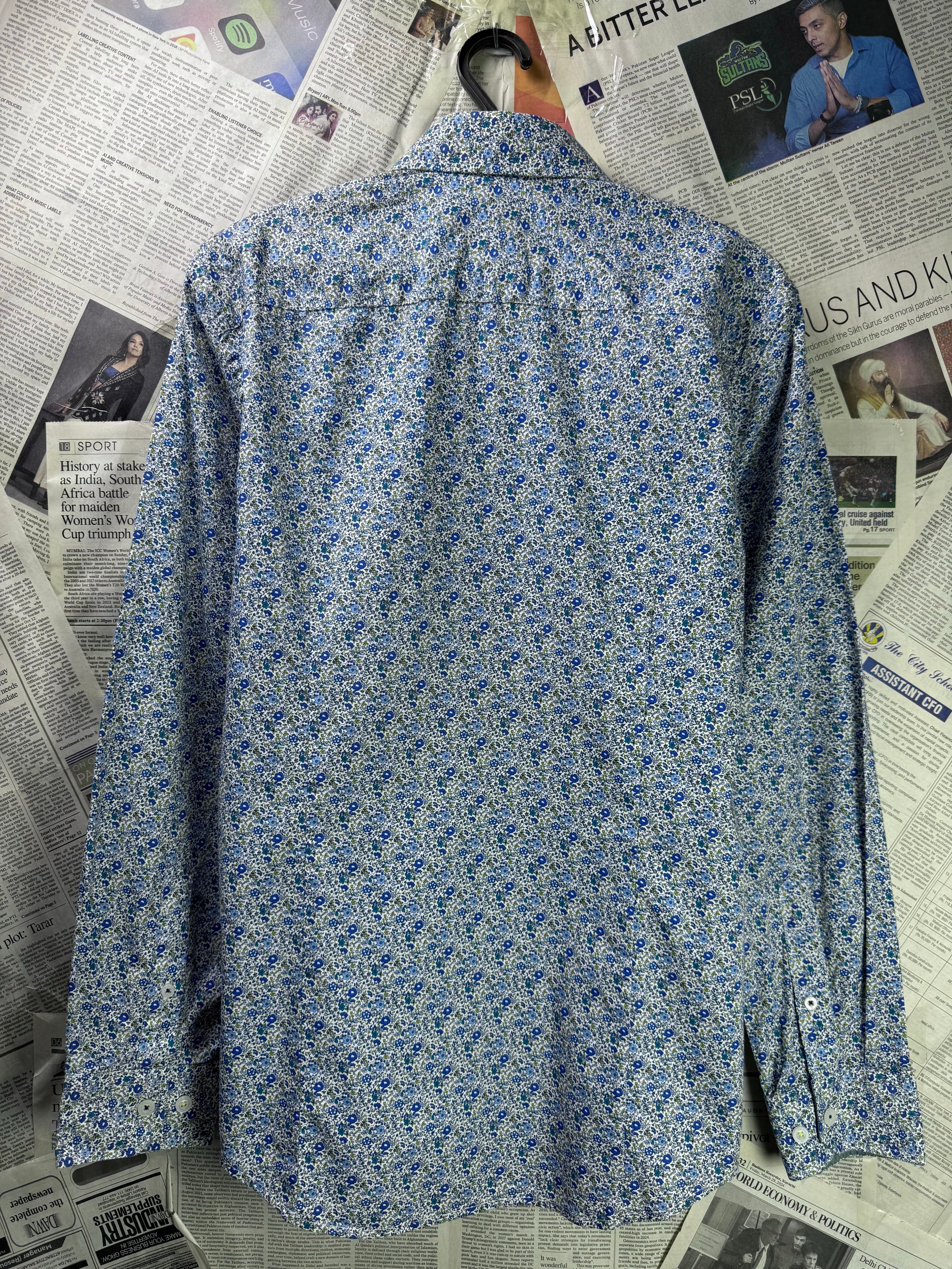 Steel & Jelly® Small | Chest: 19.5" | Floral | Shirt | Cotton | 3346 - Genuine Maal