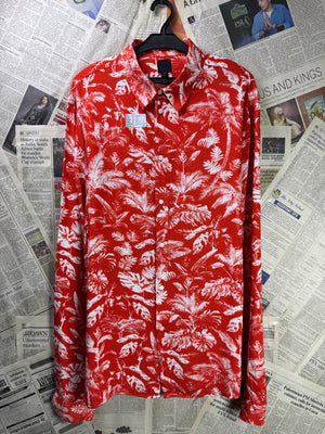 H&M® Large | Chest: 23" | Burnt Orange | Shirt | Viscose | 3340 - Genuine Maal