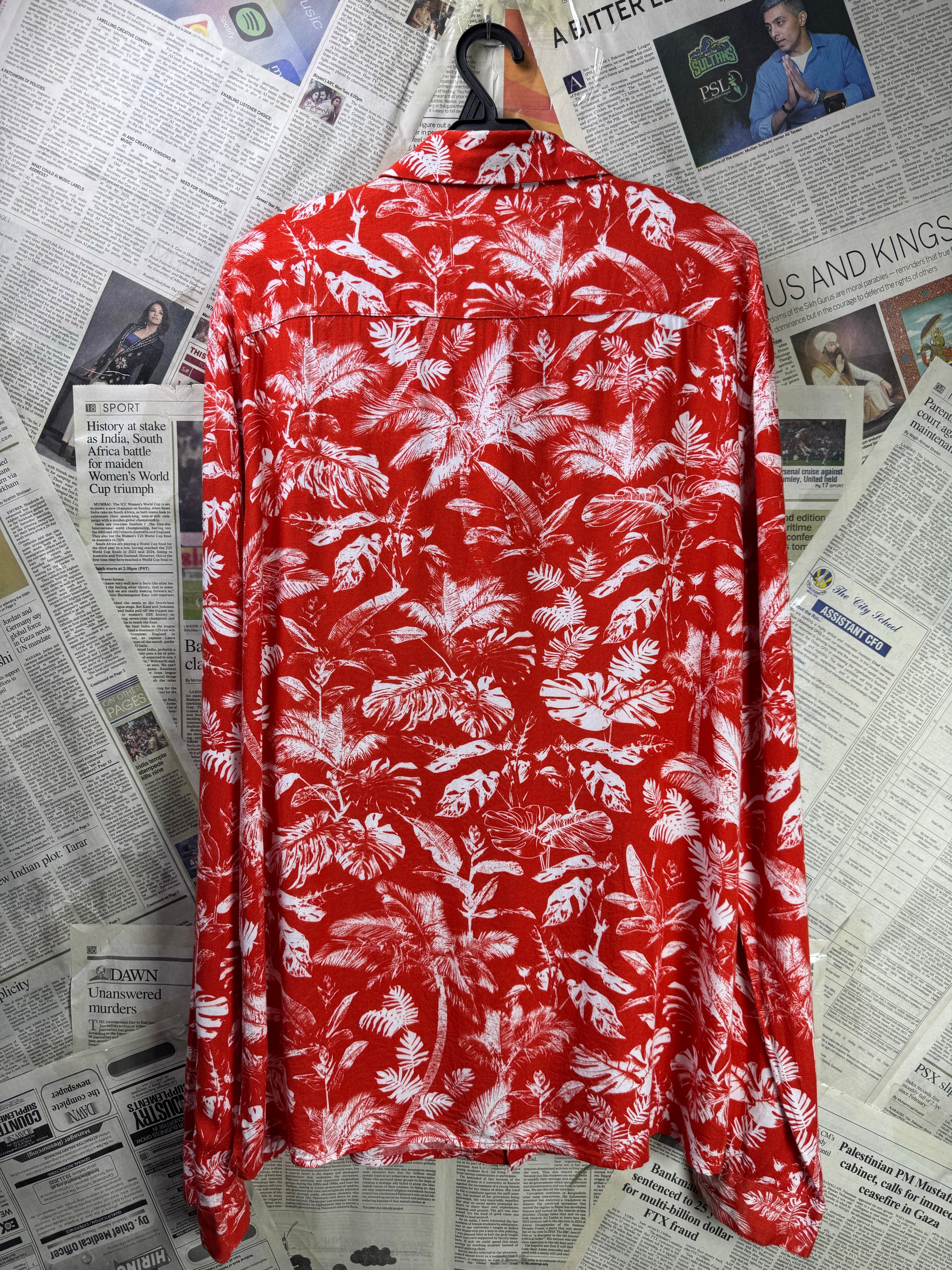 H&M® Large | Chest: 23" | Burnt Orange | Shirt | Viscose | 3340 - Genuine Maal