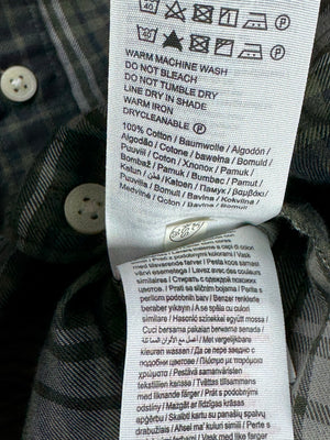 Selected® Large | Chest: 23" | Grey Plaid | Shirt | Cotton | 3341 - Genuine Maal