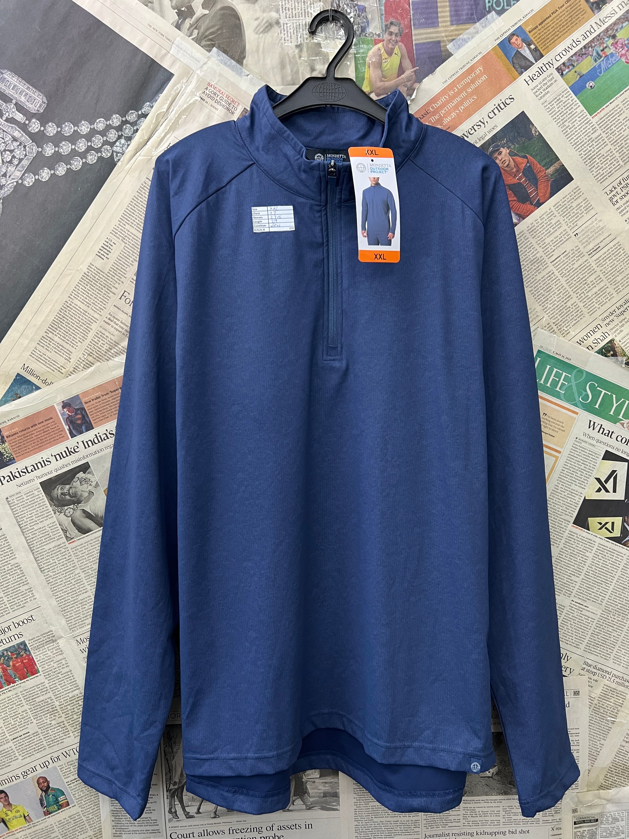 Mondetta® XXL | Chest: 27" | Blue | Pullover Jacket | 699 - Genuine Maal