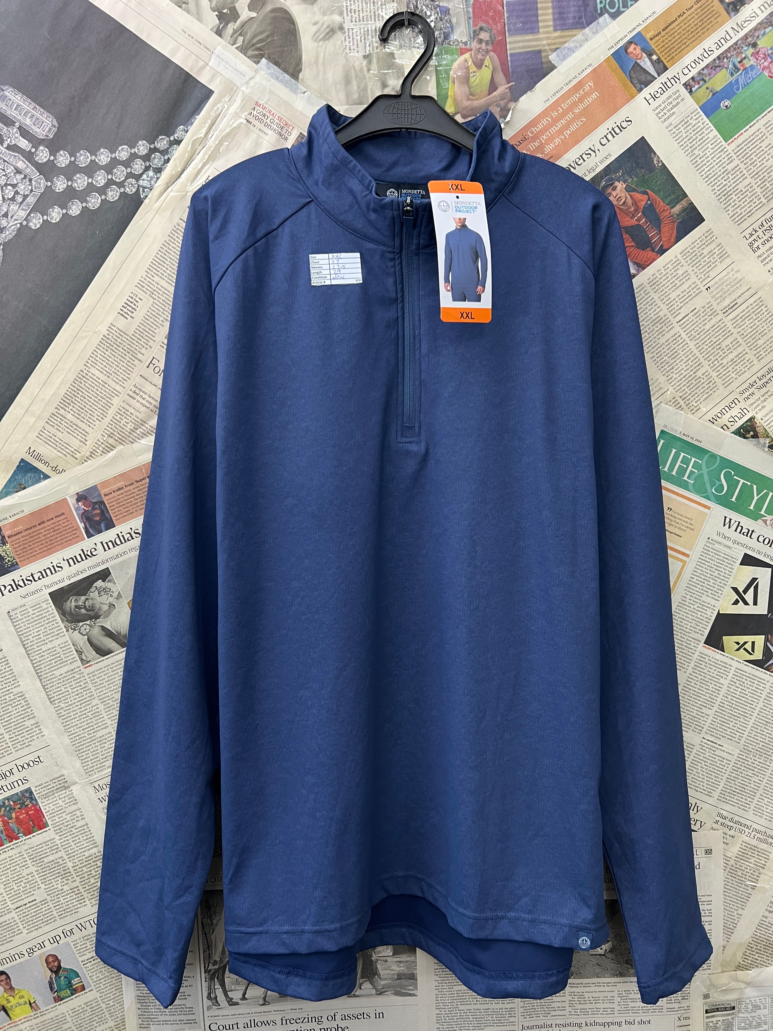 Mondetta® XXL | Chest: 27" | Blue | Pullover Jacket | 699 - Genuine Maal