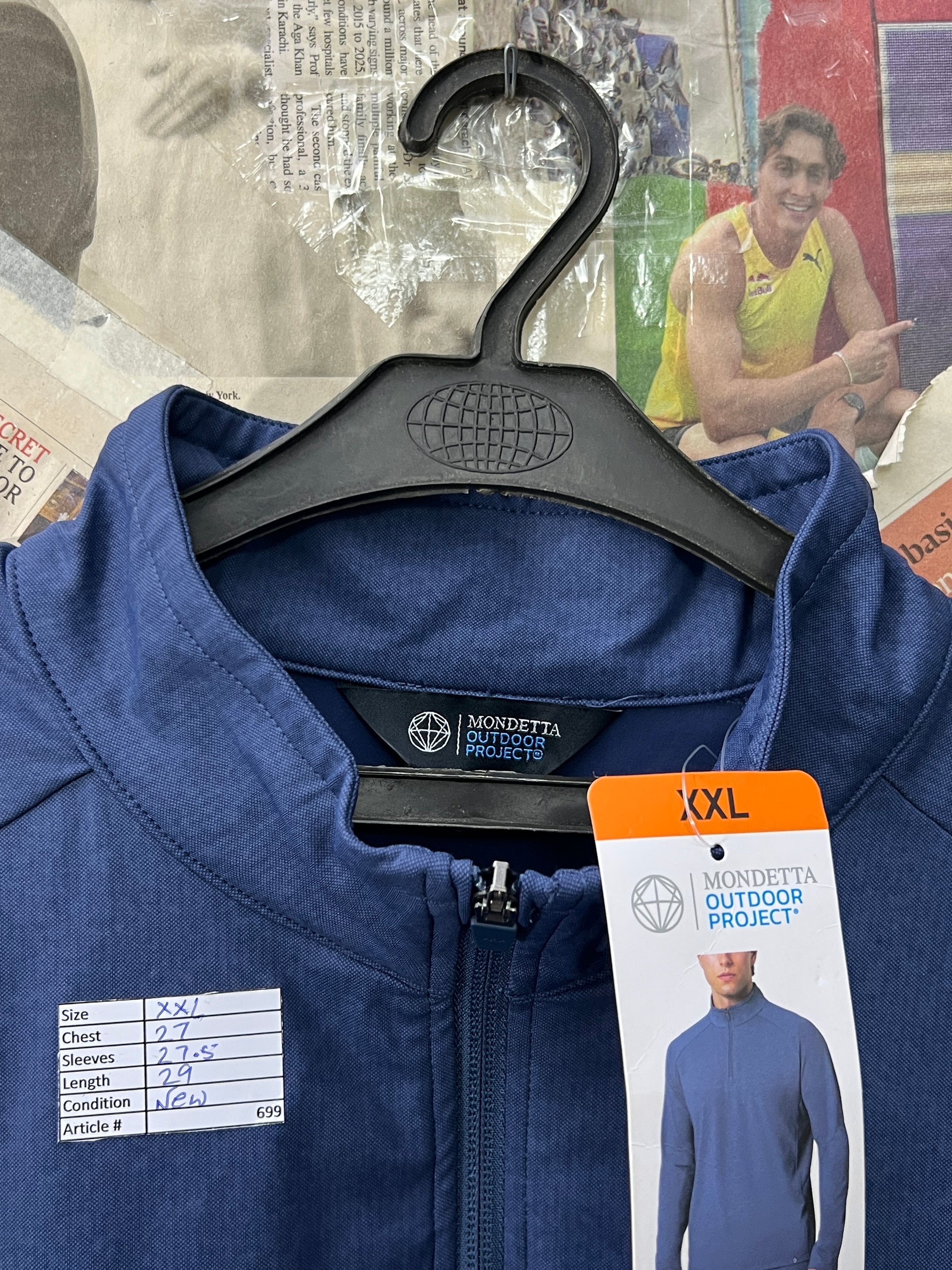 Mondetta® XXL | Chest: 27" | Blue | Pullover Jacket | 699 - Genuine Maal