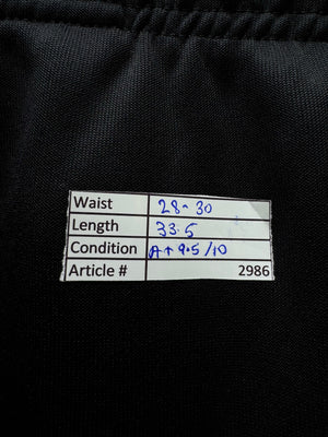 N*ke® Waist: 28" to 30" | Black | Sports Trousers | Polyester | 2986 - Genuine Maal