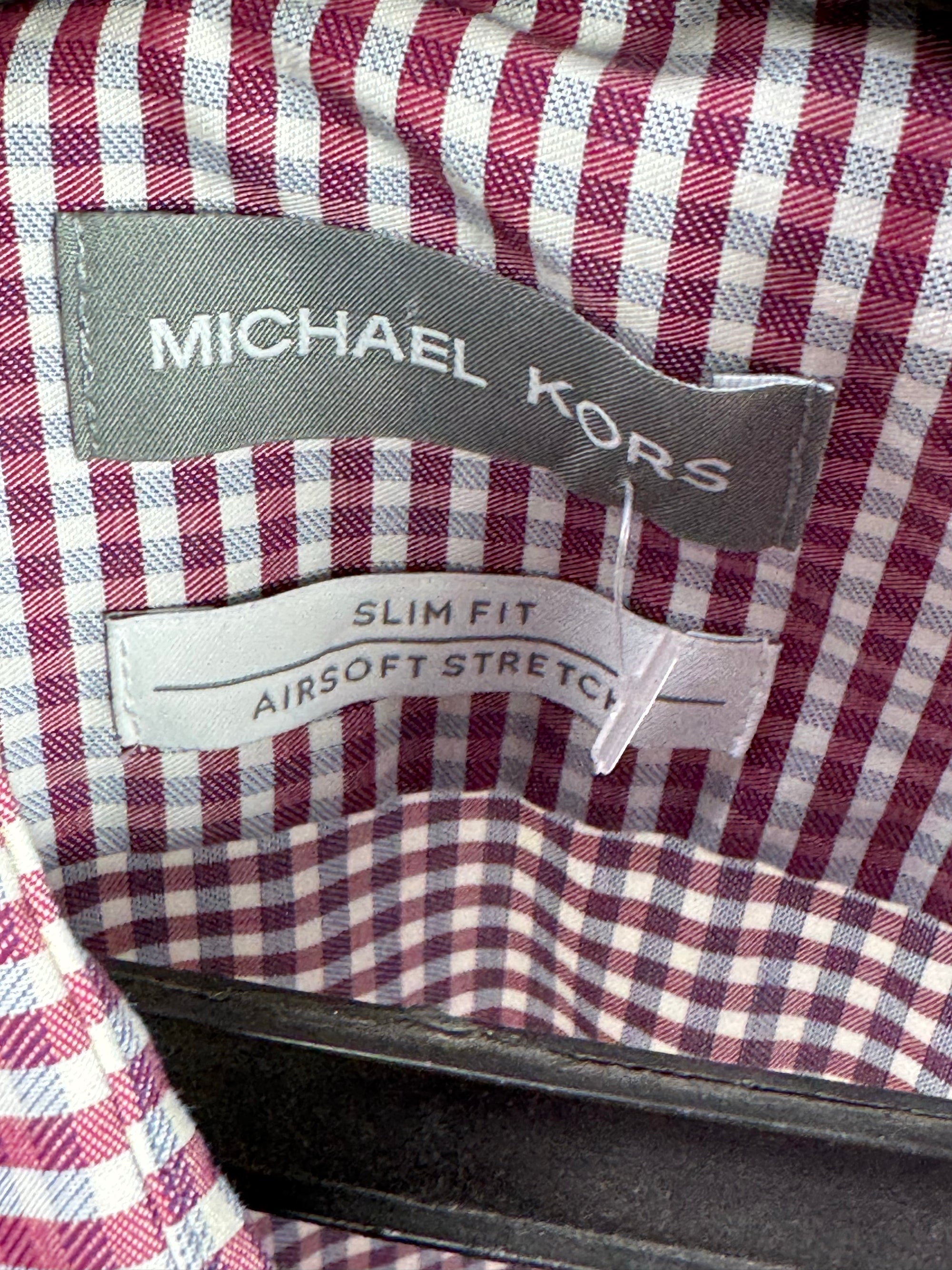 Michael K*rs® Small | Chest: 21" | Check | Shirt | Cotton - Elastane | 3355 - Genuine Maal