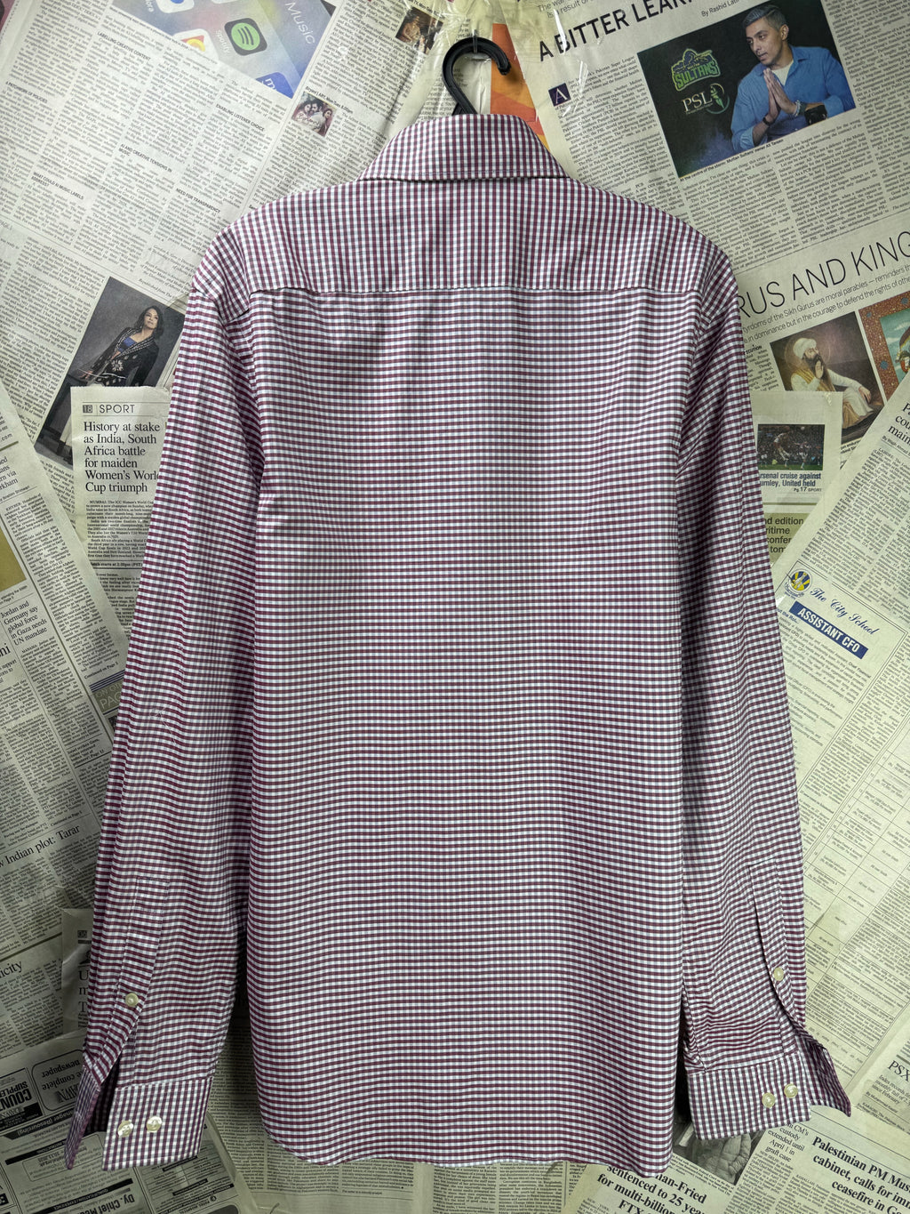 Michael K*rs® Small | Chest: 21" | Check | Shirt | Cotton - Elastane | 3355 - Genuine Maal