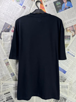 River Island® Large | Chest: 23" | Black with Print | T-Shirt | Cotton | 3361 - Genuine Maal
