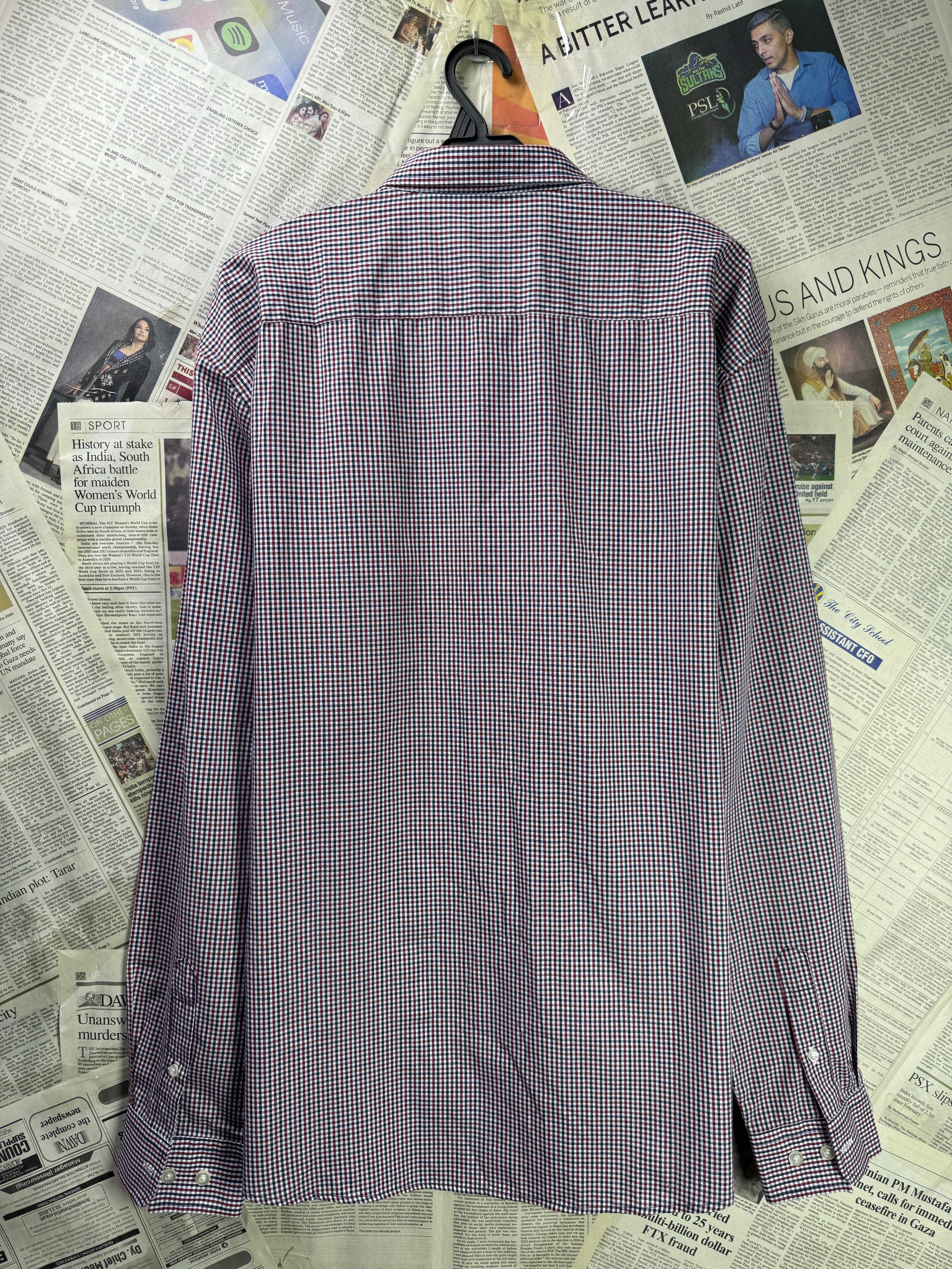 SMOG® Large | Chest: 24" | Multicolor Check | Shirt | 3334 - Genuine Maal