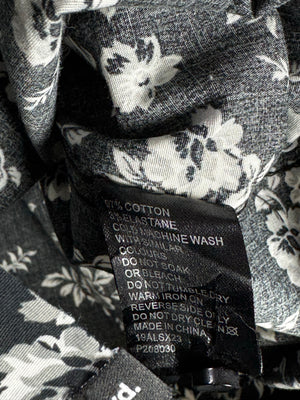 Yd.® XS | Chest: 18" | Floral | Shirt | Cotton - Elastane | 3333 - Genuine Maal