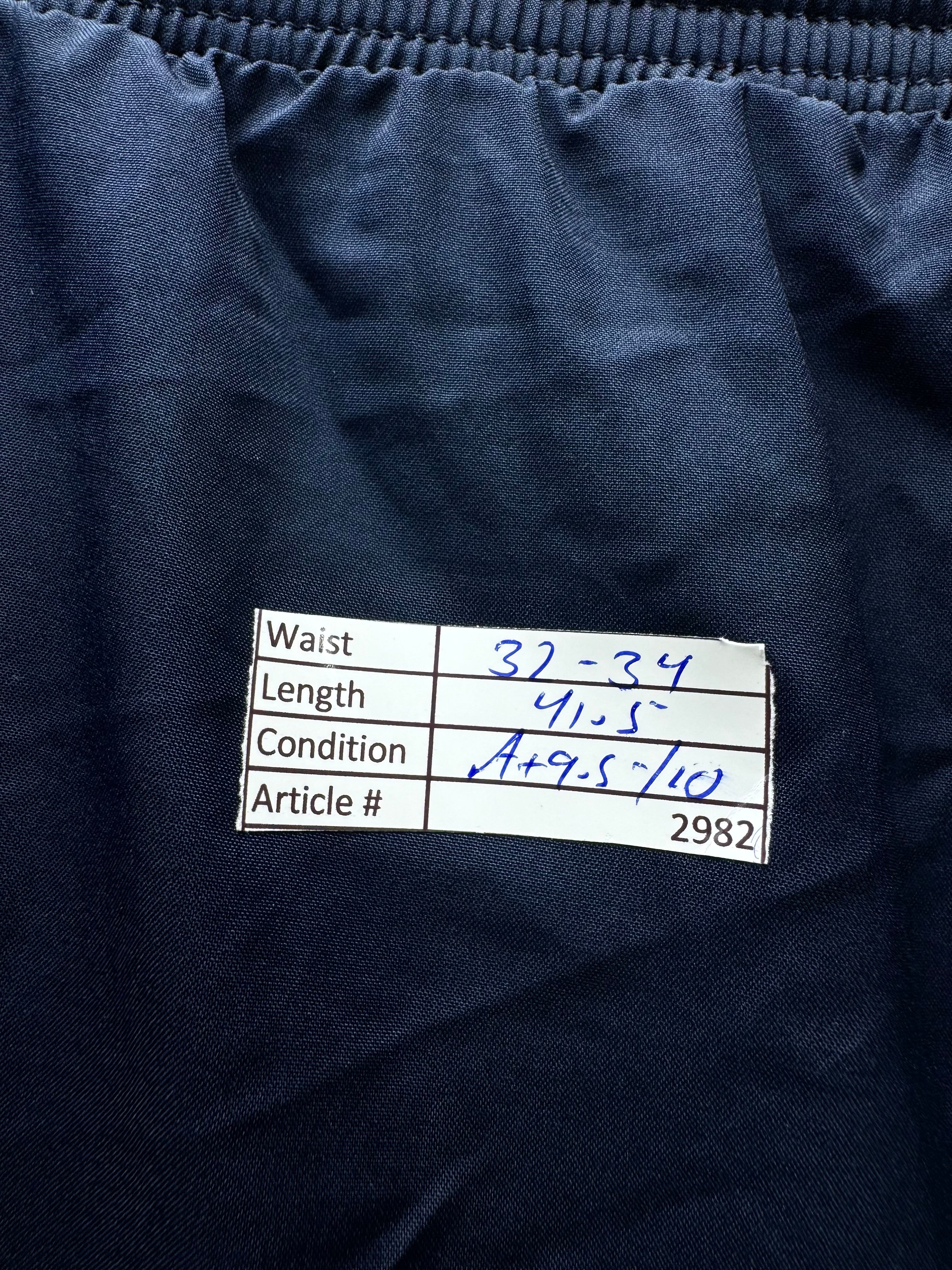 Adi*as® Waist: 32" to 34" | Blue | Sports Inner Mesh Trousers | Polyester | 2982 - Genuine Maal