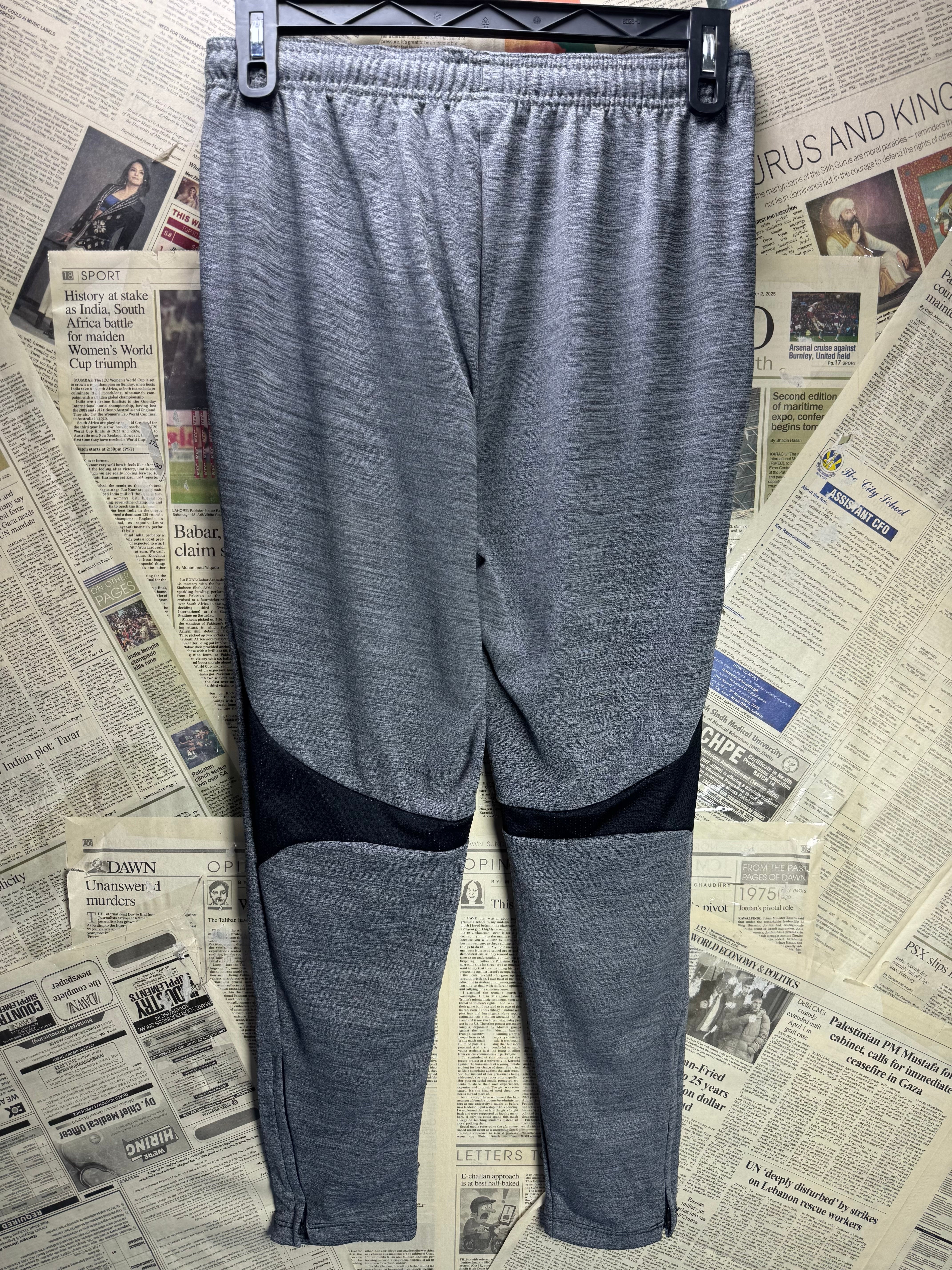 N*ke® Waist: 30" to 32" | Grey | Sports Trousers | Polyester | 3000 - Genuine Maal