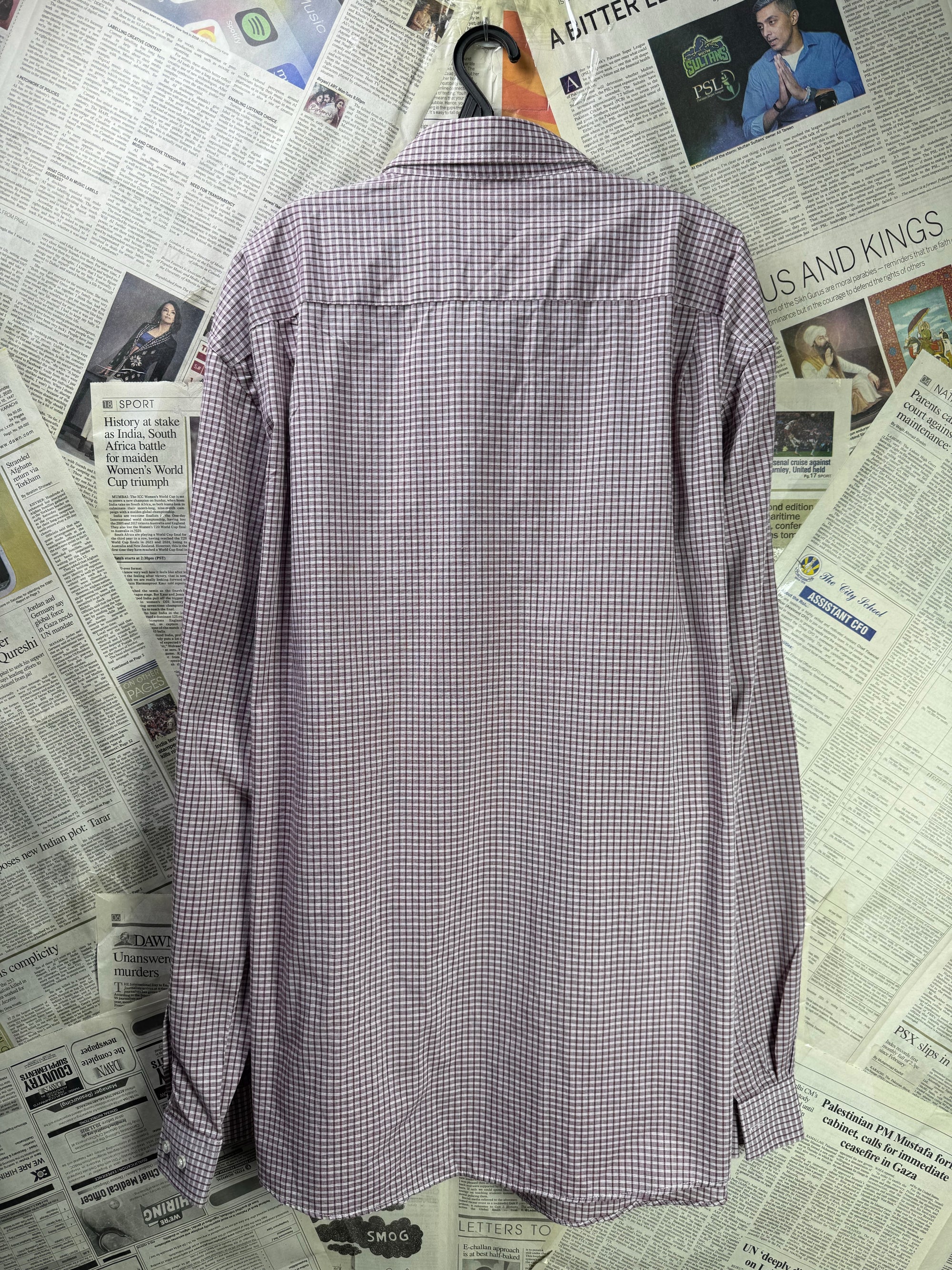 George® XXL | Chest: 28" | Check | Shirt | Poly - Cotton | 3337 - Genuine Maal