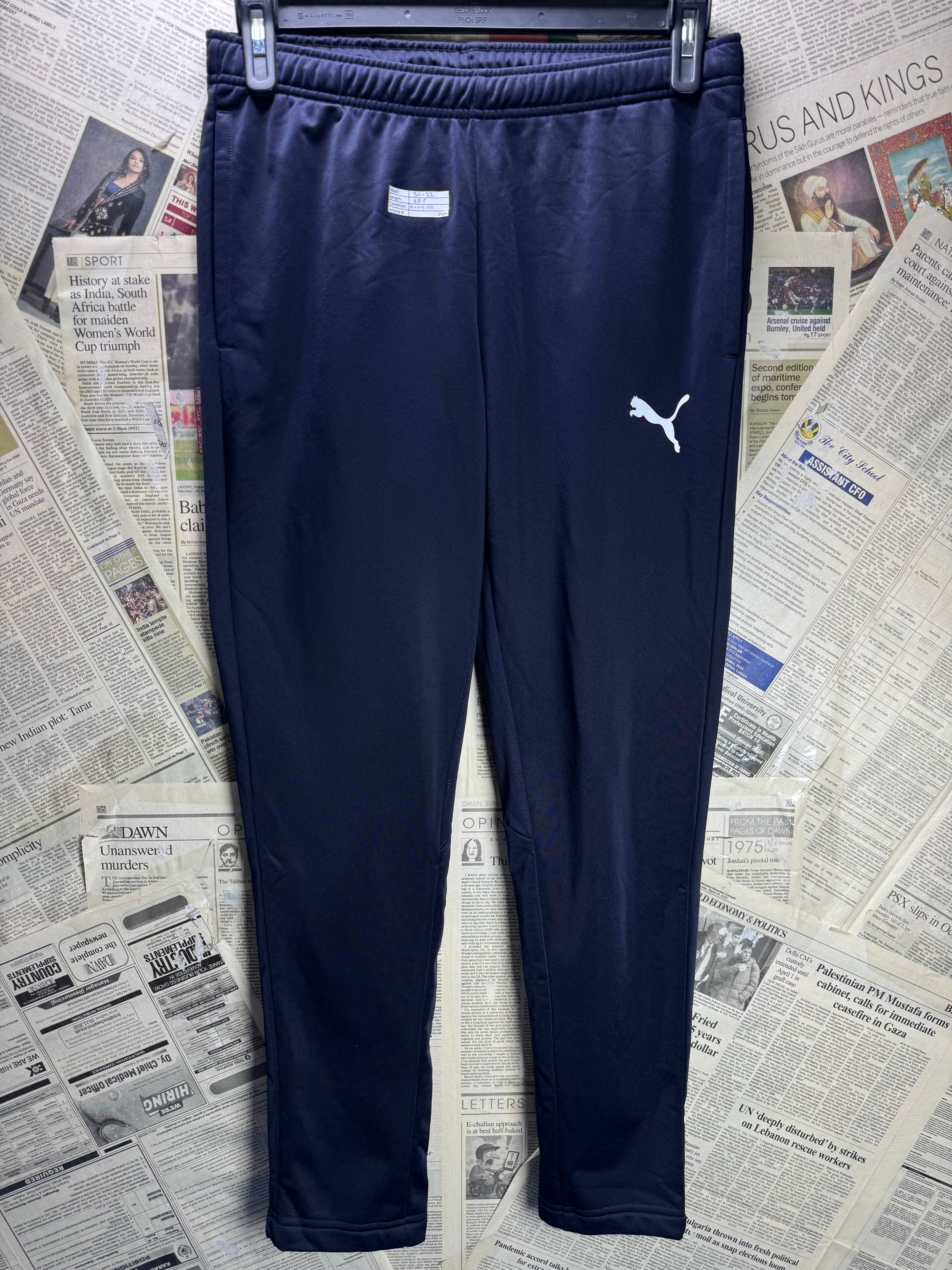 Puma® Waist: 30" to 32" | Blue | Sports Trousers | Polyester | 2989 - Genuine Maal