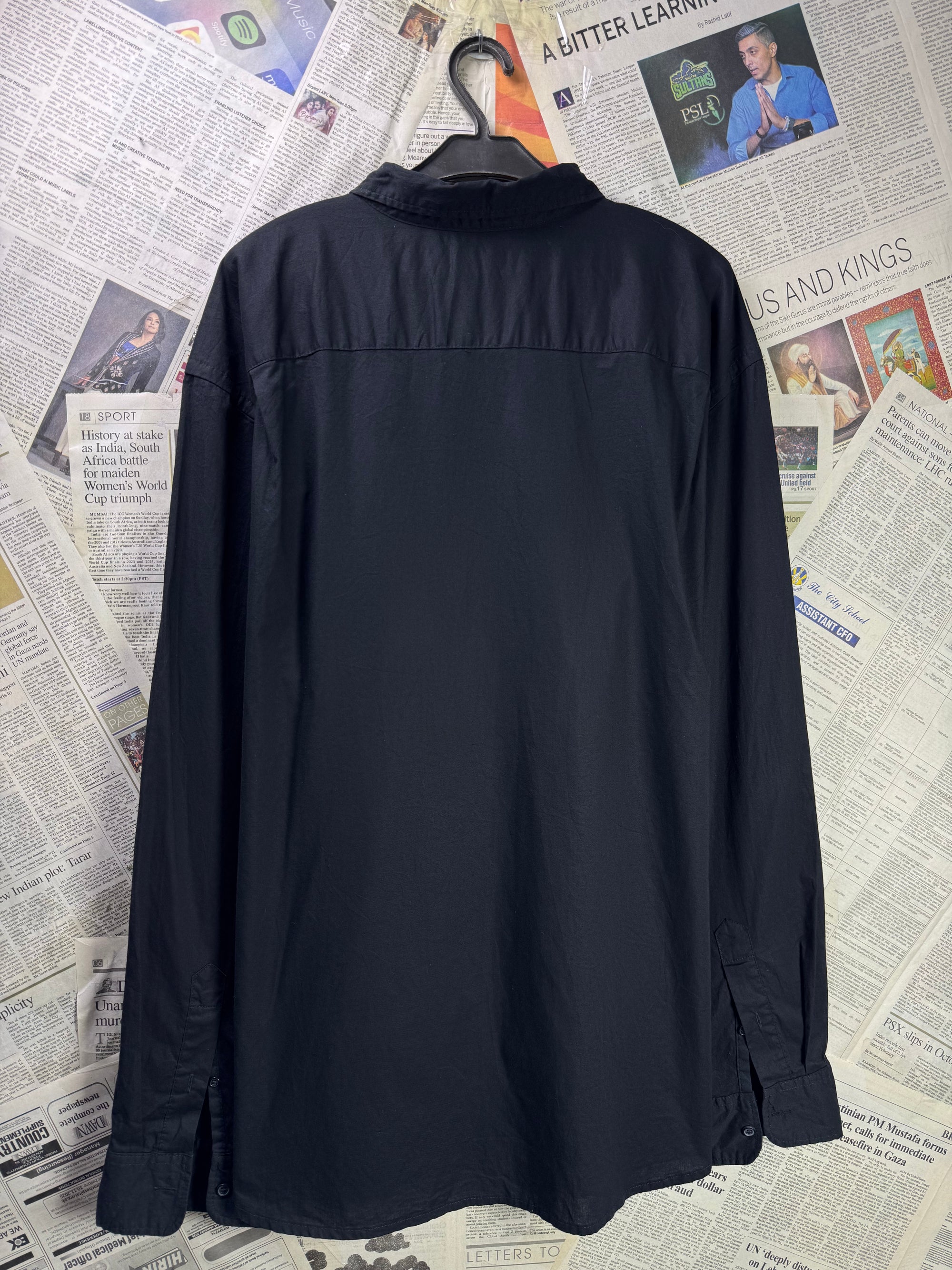 Old N*vy® XXL | Chest: 28" | Black | Shirt | Cotton - Elastane | 3535 - Genuine Maal