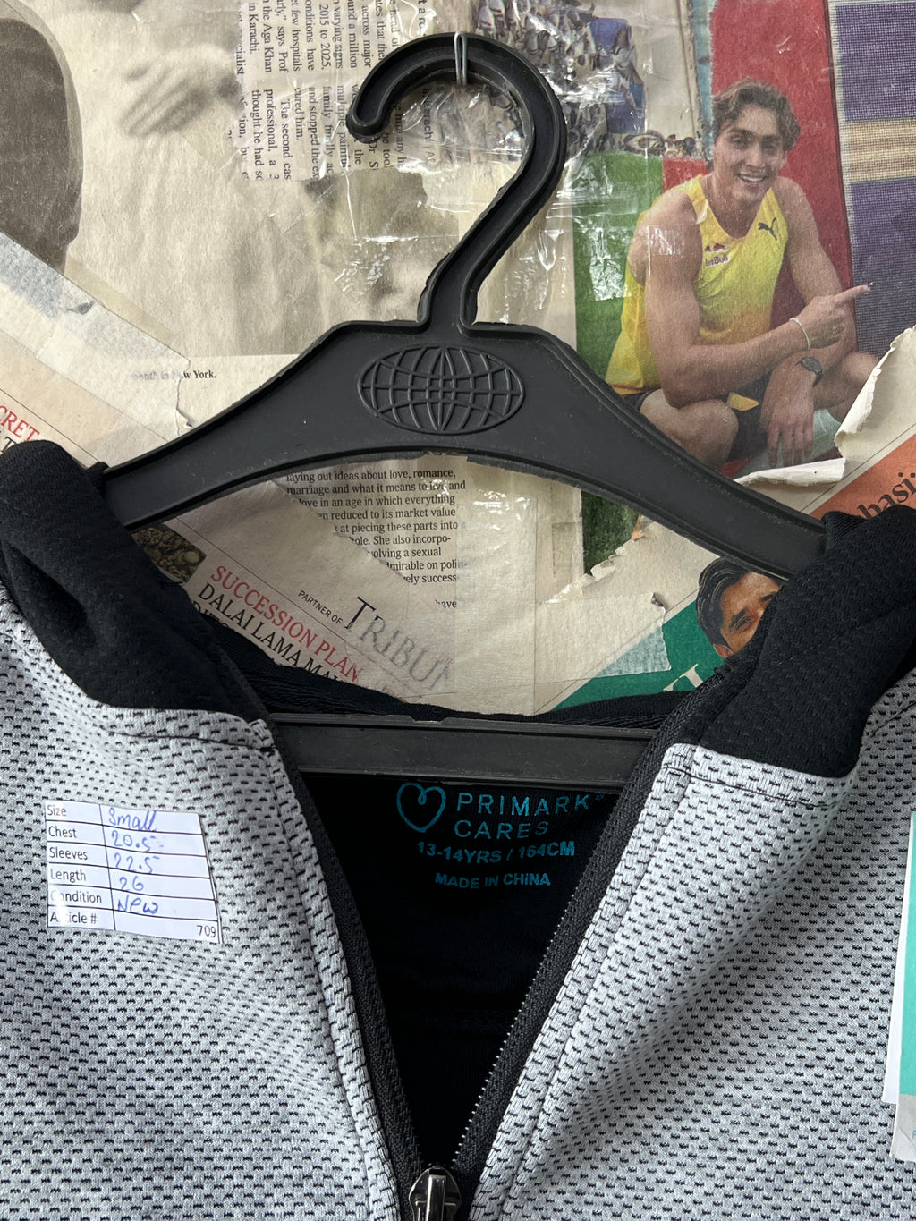 Primark® Small | Chest: 20.5" | Grey | Hoodie Jacket | 709 - Genuine Maal