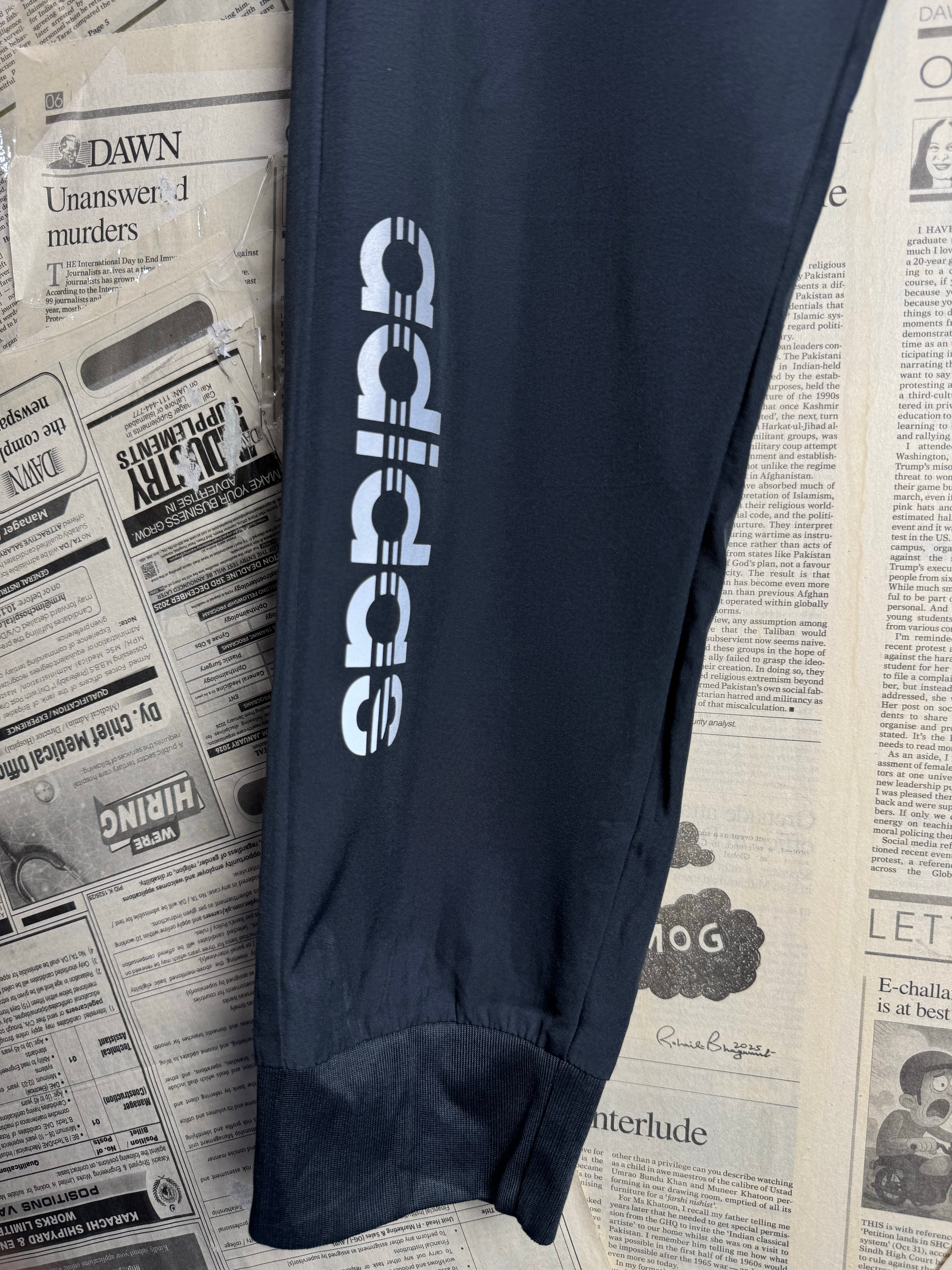 Adi*as® Waist: 28" to 30" | Black | Sports Trousers | Polyester | 2994 - Genuine Maal