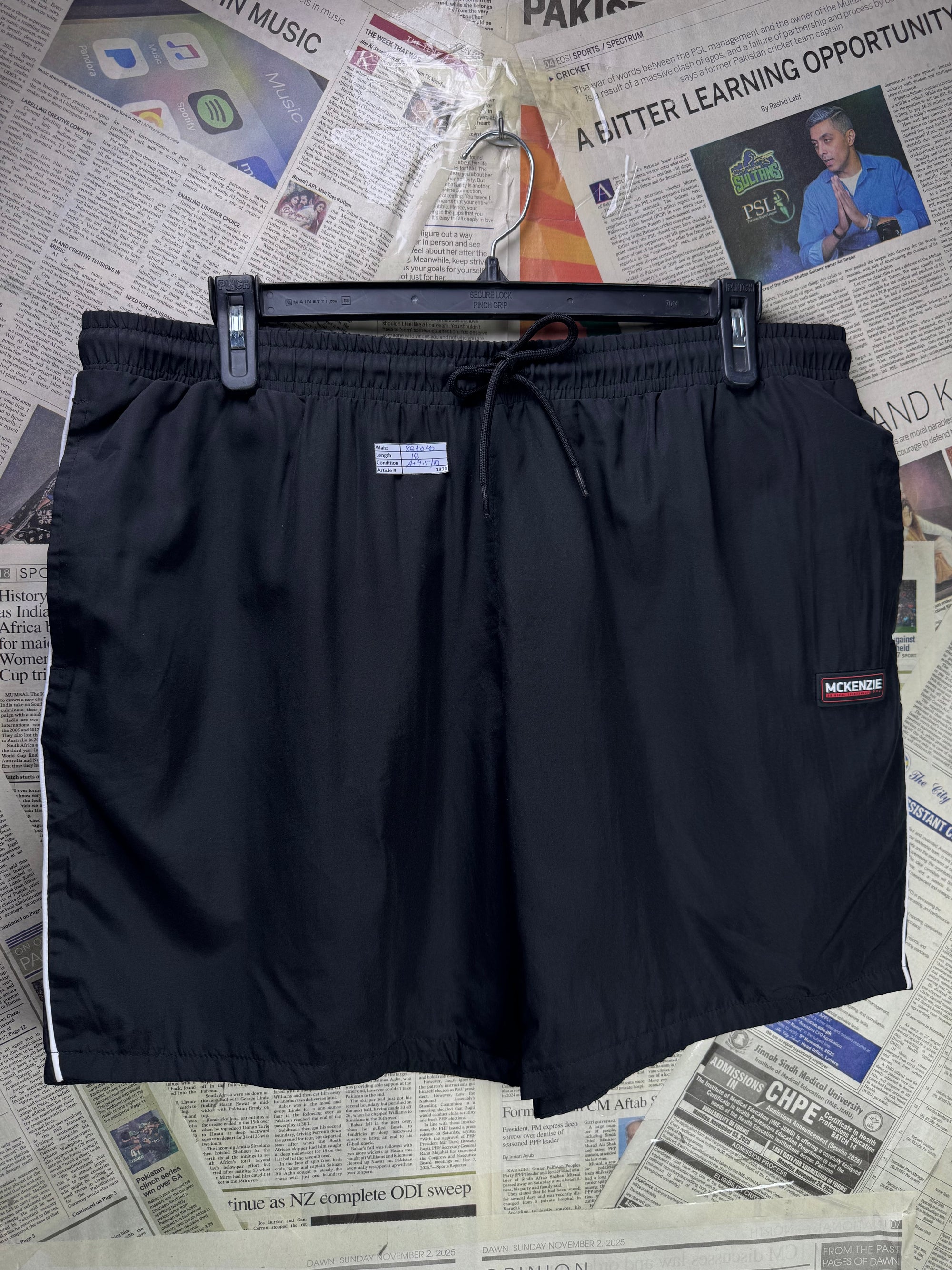Mckenzie® Waist: 38" to 40" | Black | Swim Shorts | Poly | 1320 - Genuine Maal