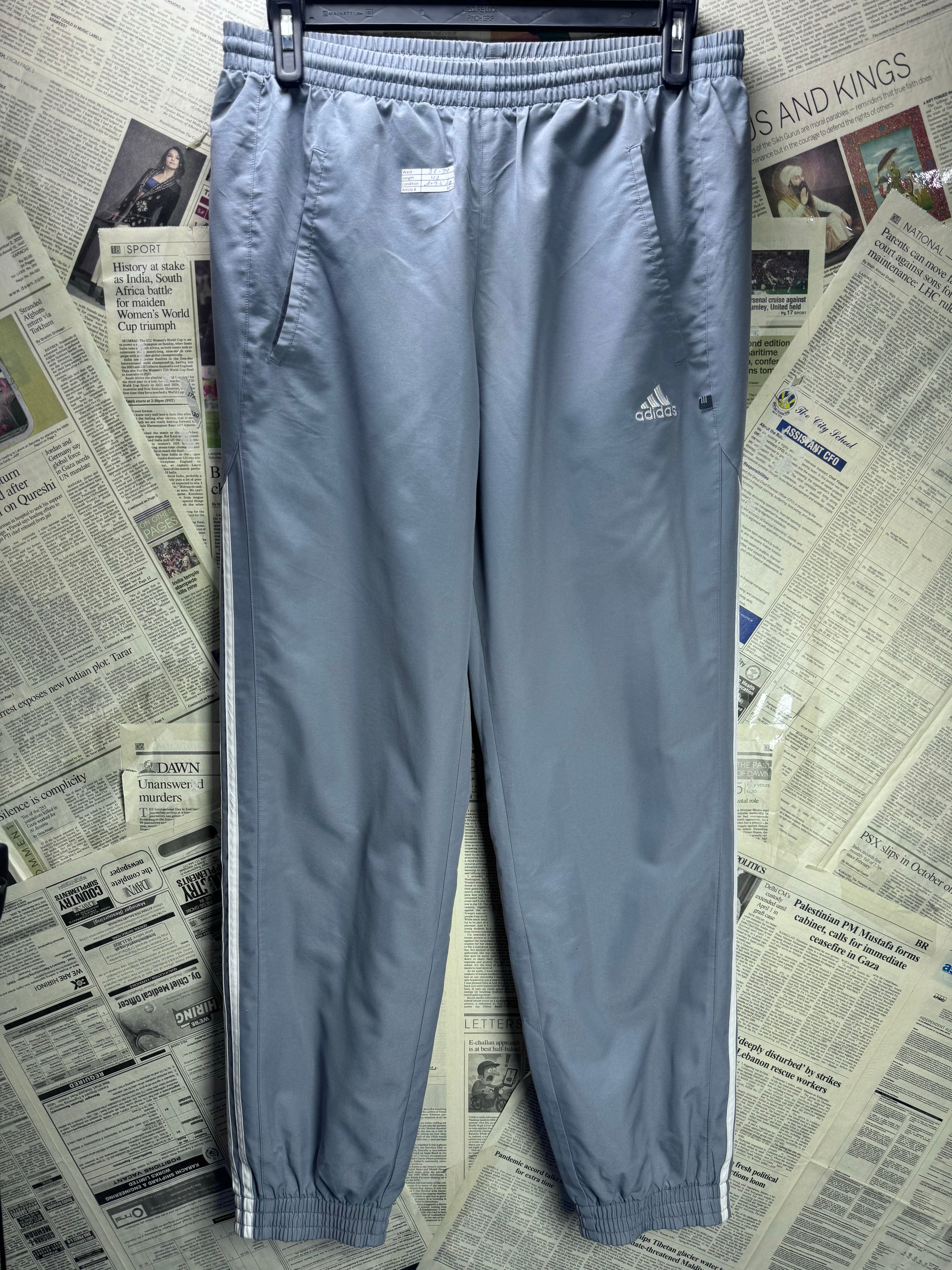 Adi*as® Waist: 32" to 34" | Grey | Sports Inner Mesh Trousers | Polyester | 3024 - Genuine Maal