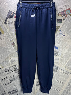 New Sports® Waist: 36" to 38" | Blue | Gym Trousers | Poly - Spandex | 3016 - Genuine Maal