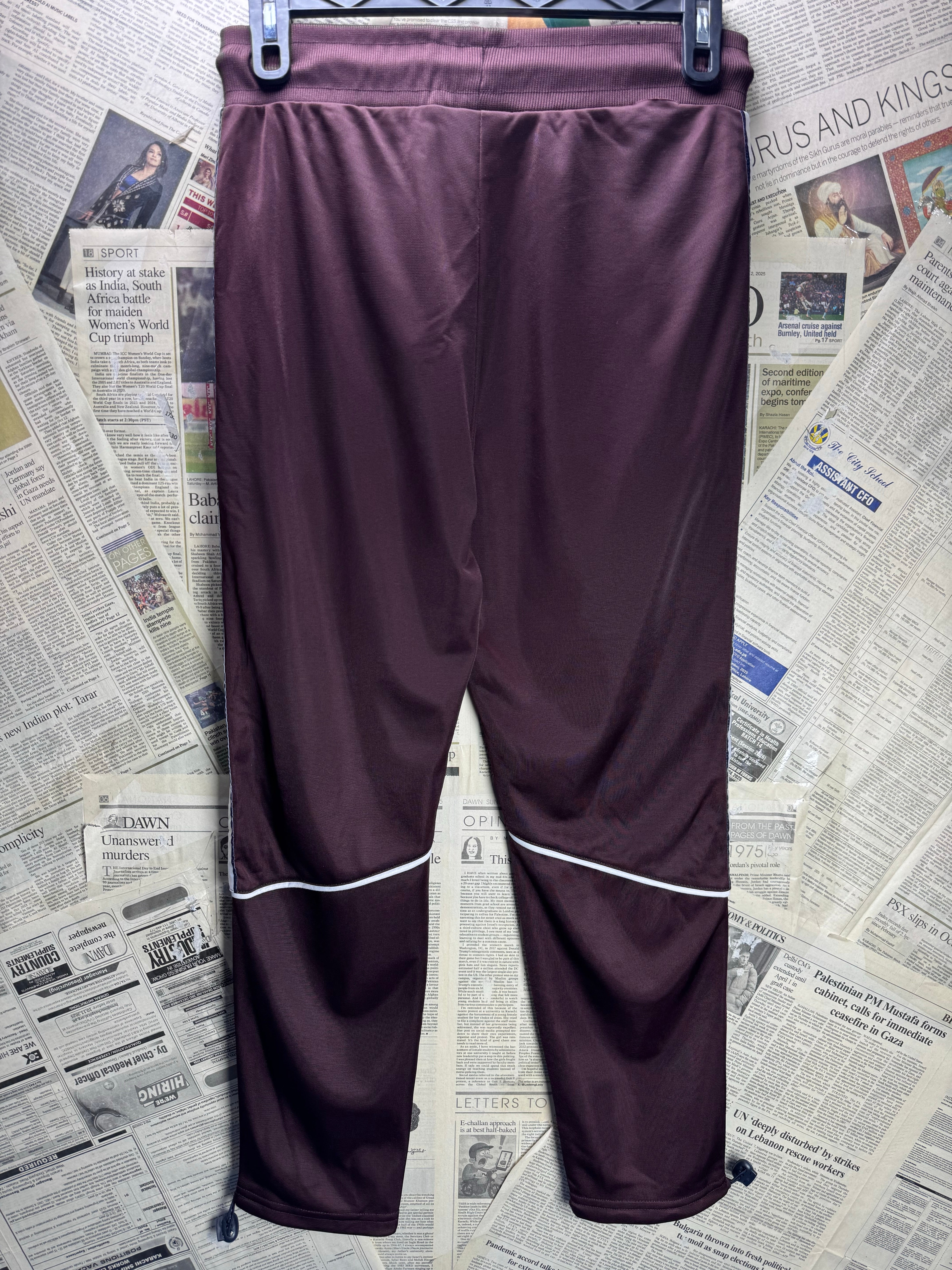 Illusive® Waist: 30" to 32" | Red | Sports Trousers | Polyester | 3012 - Genuine Maal