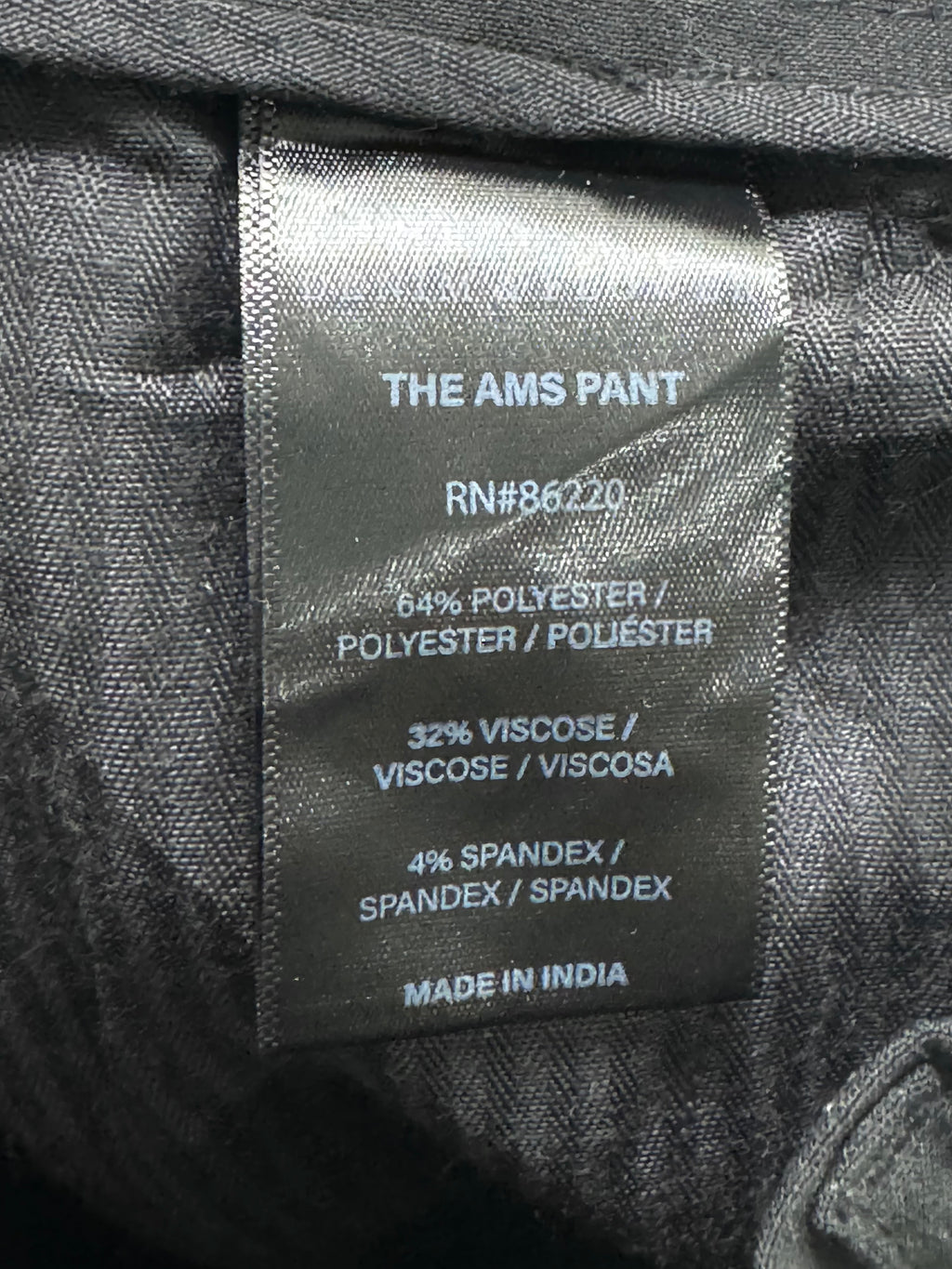 Denim&Flower® Waist: 28" to 30" | Black | Dress Pants | Poly - Visc - Spandex | 1341 - Genuine Maal