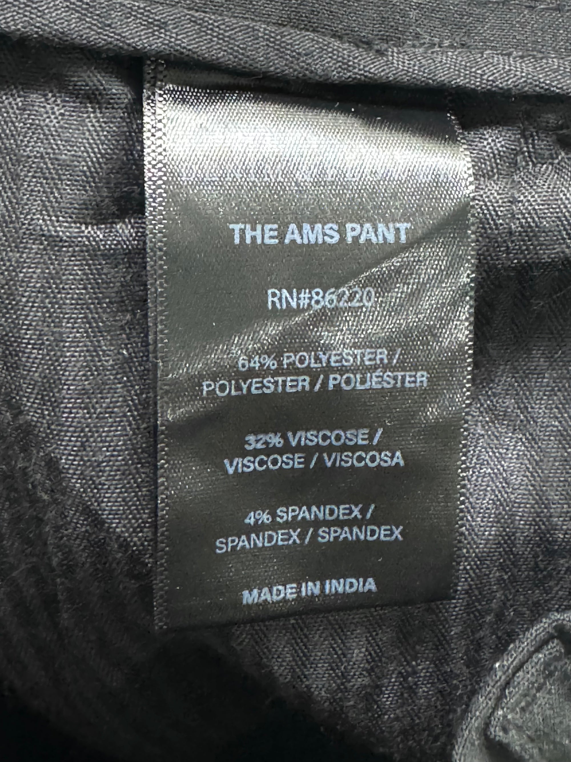 Denim&Flower® Waist: 28" to 30" | Black | Dress Pants | Poly - Visc - Spandex | 1341 - Genuine Maal