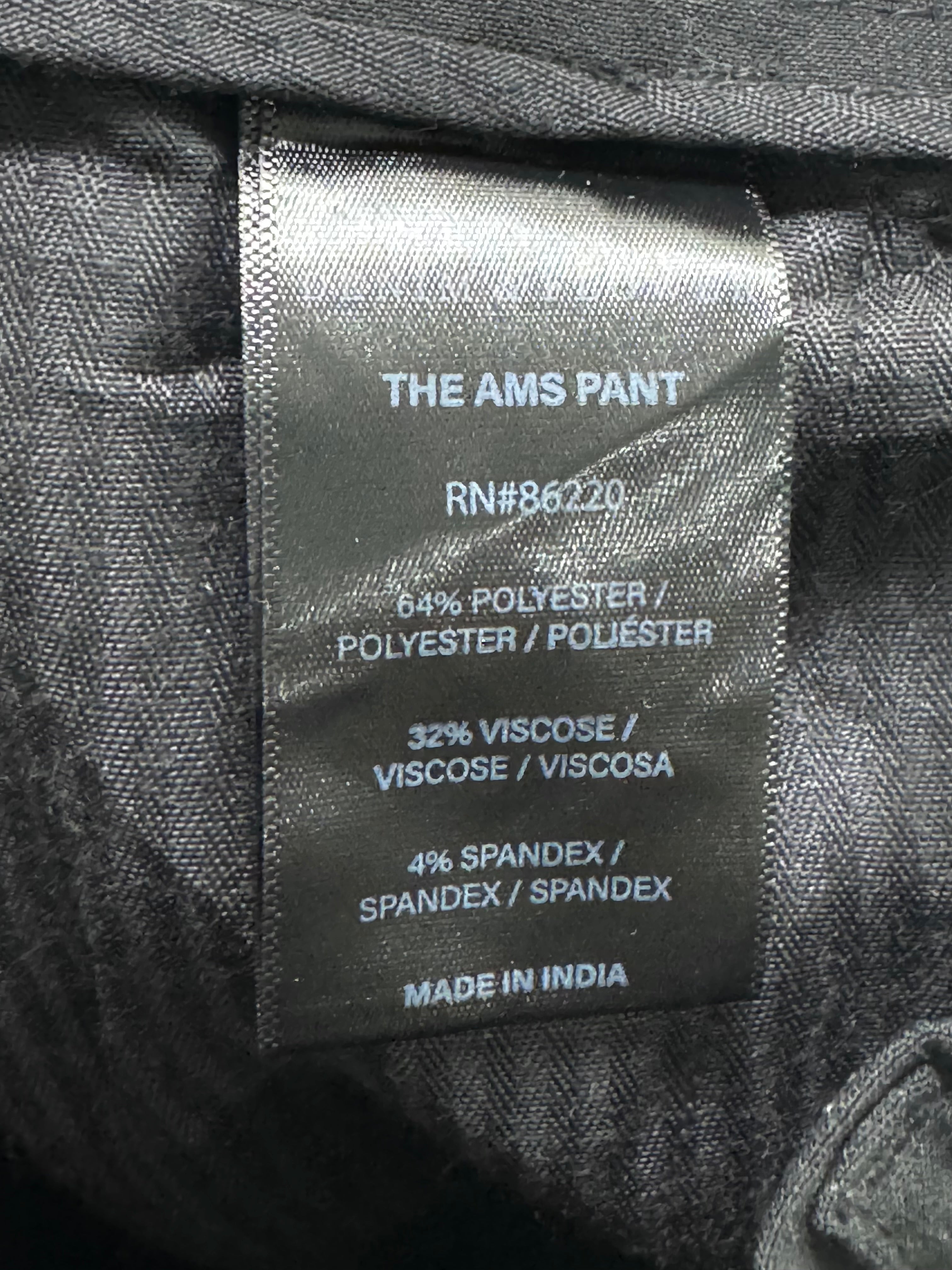 Denim&Flower® Waist: 28" to 30" | Black | Dress Pants | Poly - Visc - Spandex | 1341 - Genuine Maal